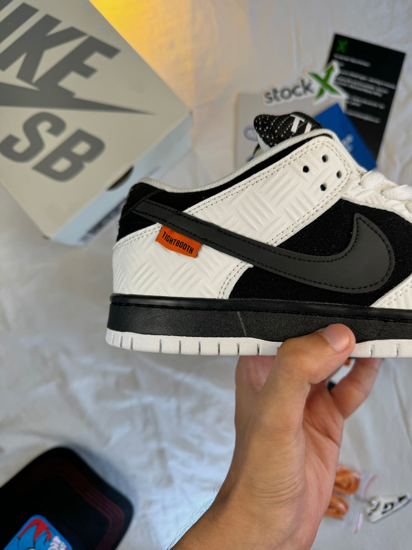 NIKE DUNK LOW SB X TIGHTBOOTH 'BLACK WHITE'
