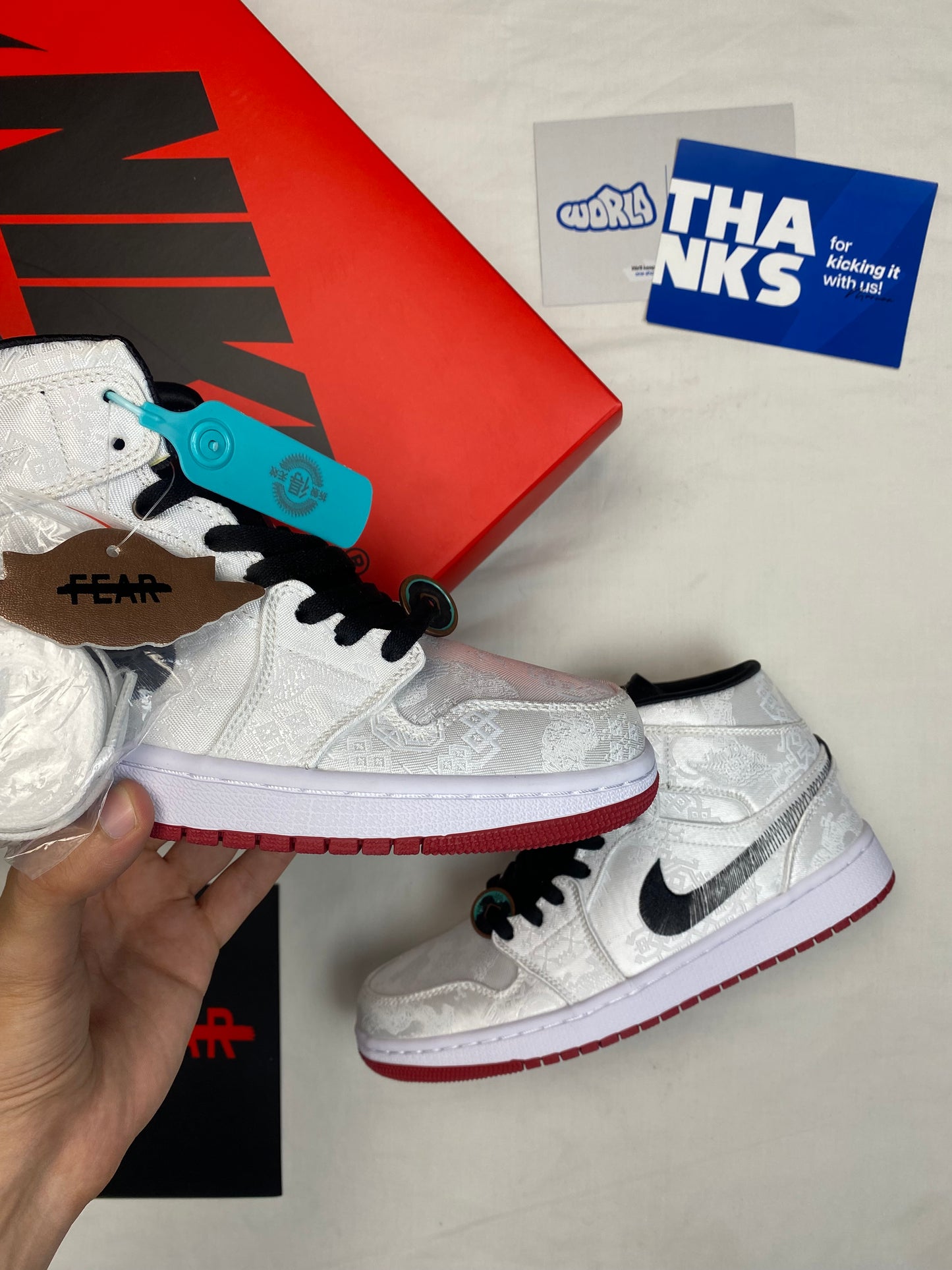 CLOT x Air Jordan 1 Mid 'Fearless'