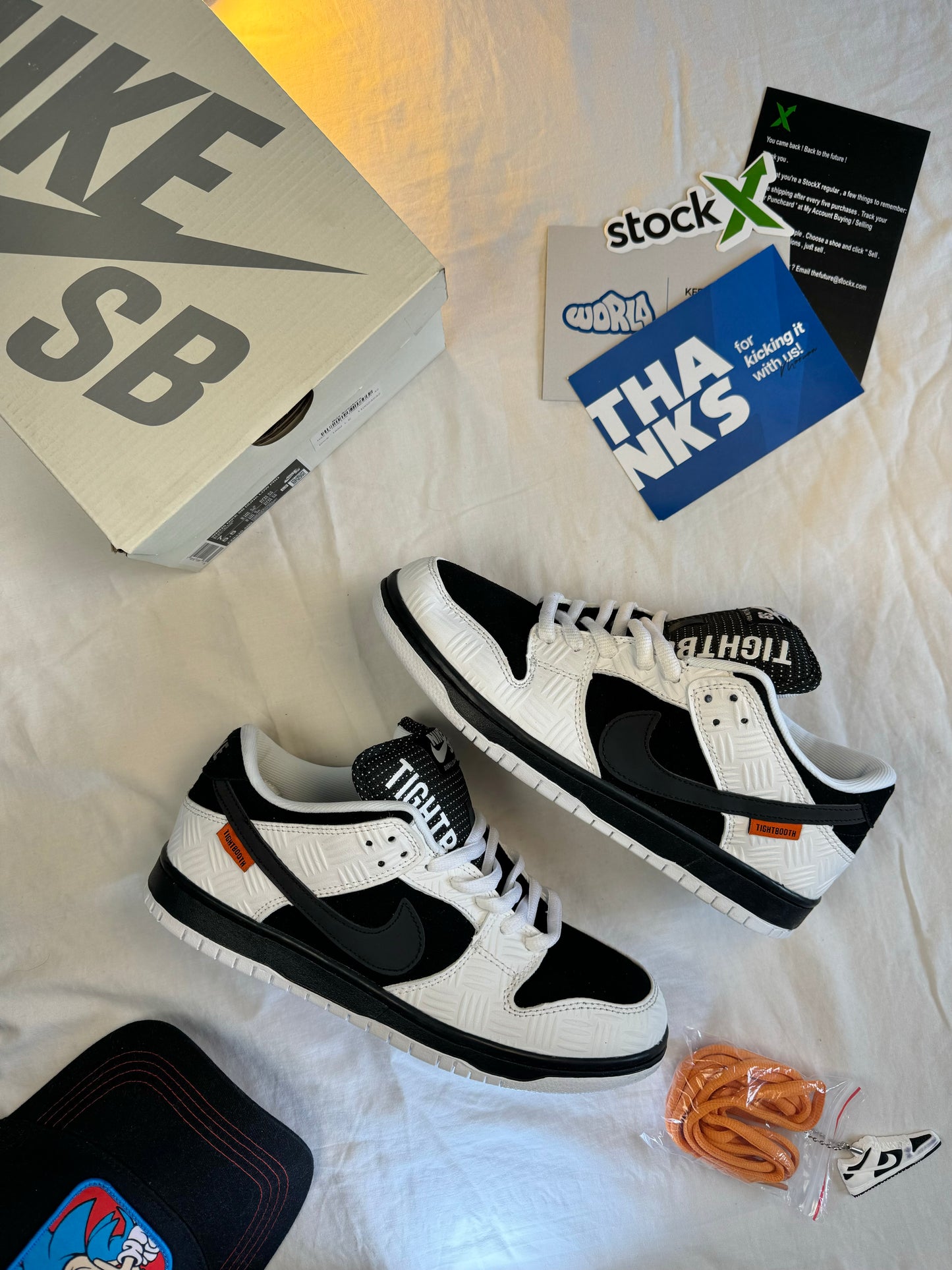 NIKE DUNK LOW SB X TIGHTBOOTH 'BLACK WHITE'