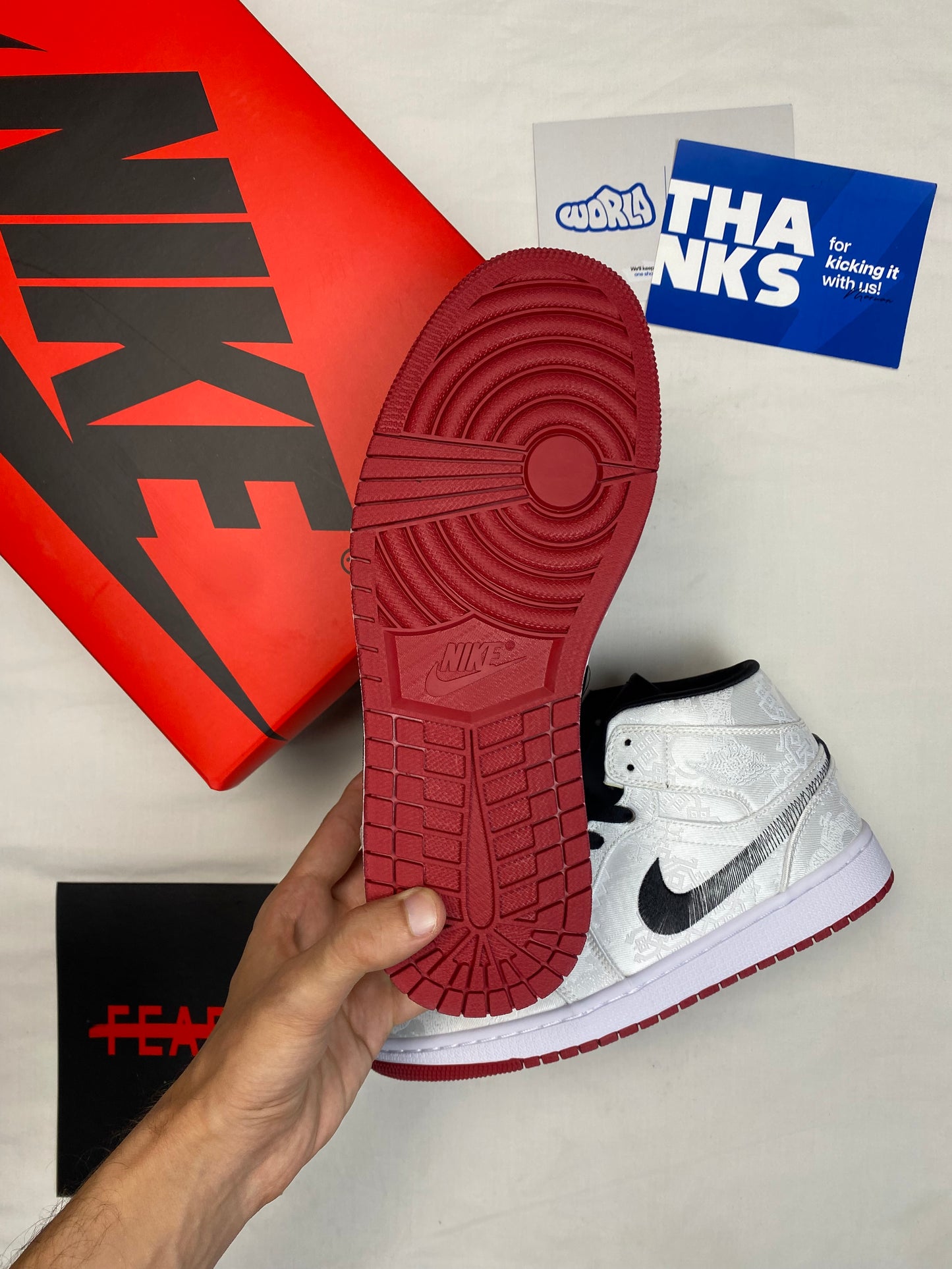 CLOT x Air Jordan 1 Mid 'Fearless'