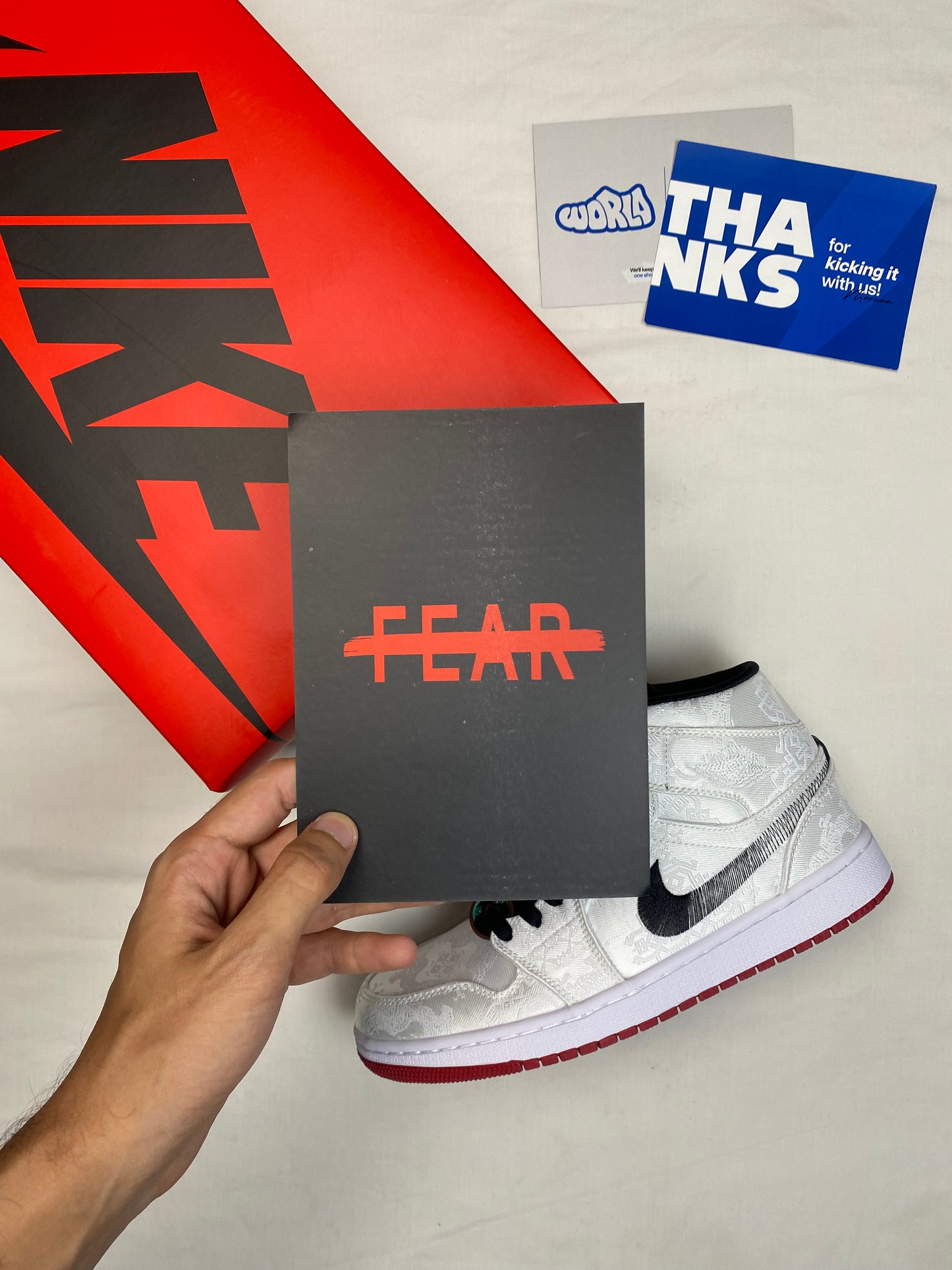 CLOT x Air Jordan 1 Mid 'Fearless'