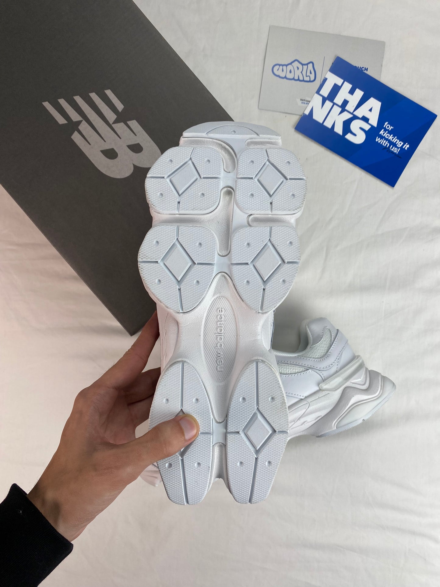 New Balance 9060 'Triple White'