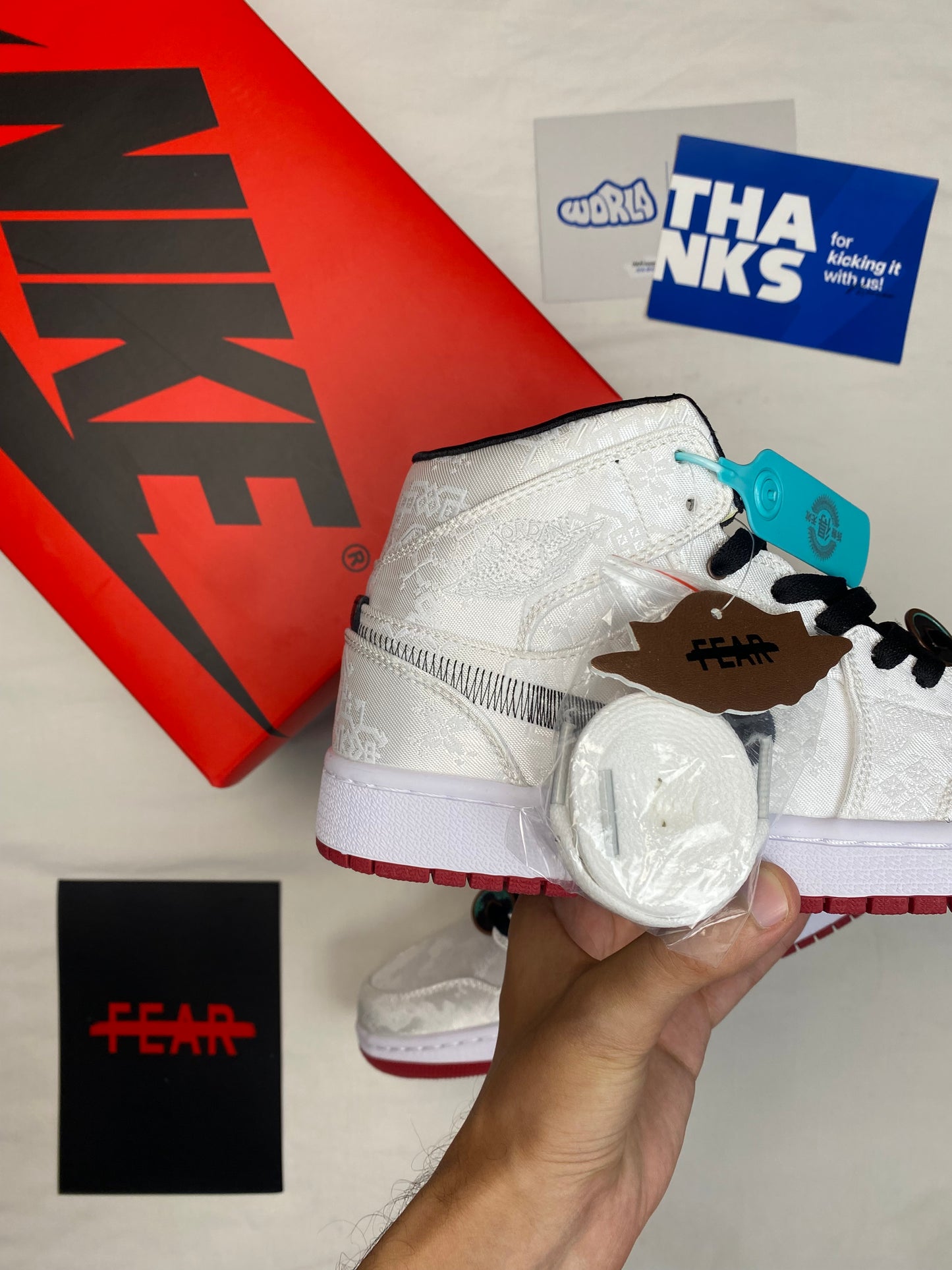 CLOT x Air Jordan 1 Mid 'Fearless'