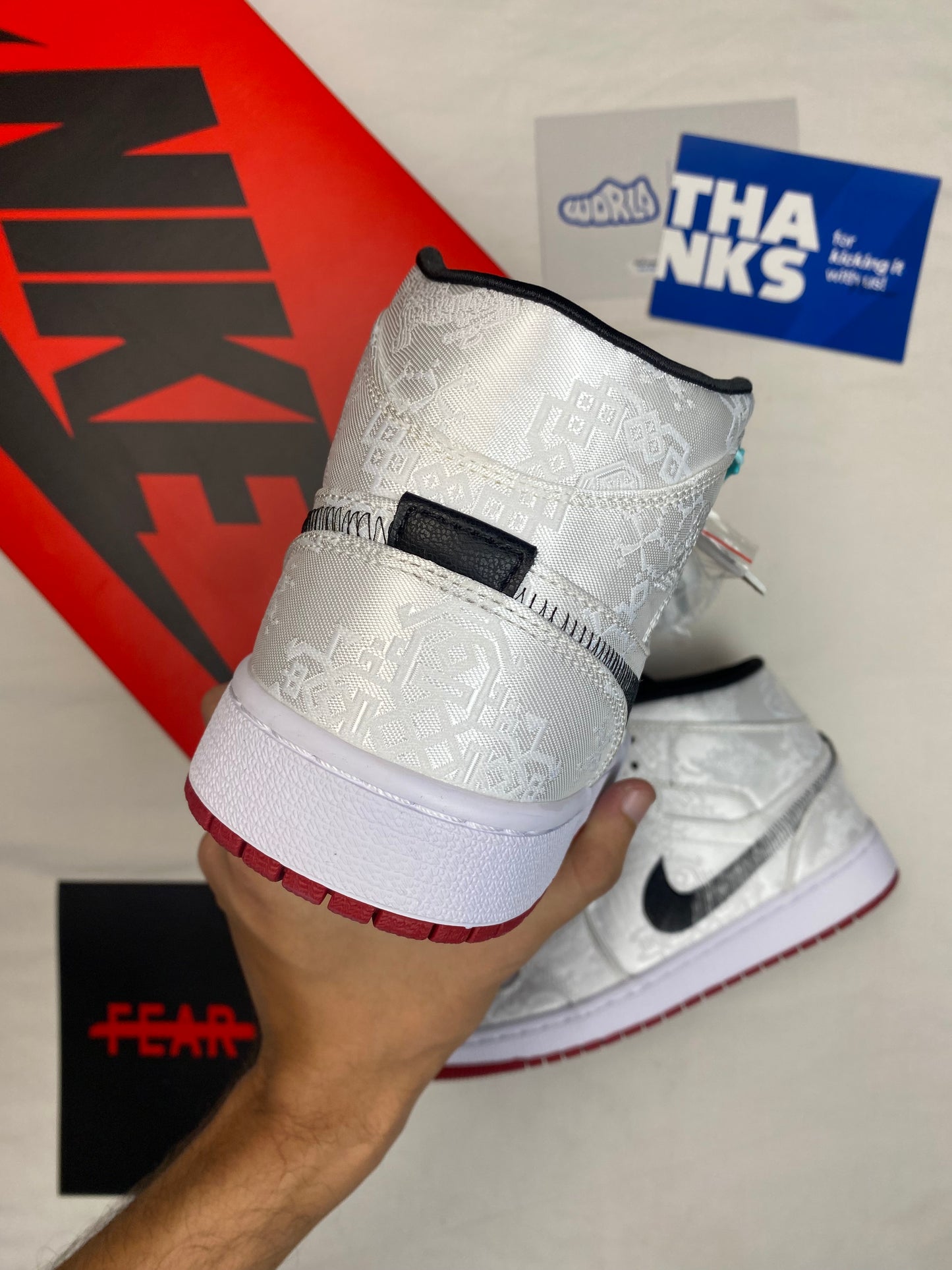 CLOT x Air Jordan 1 Mid 'Fearless'