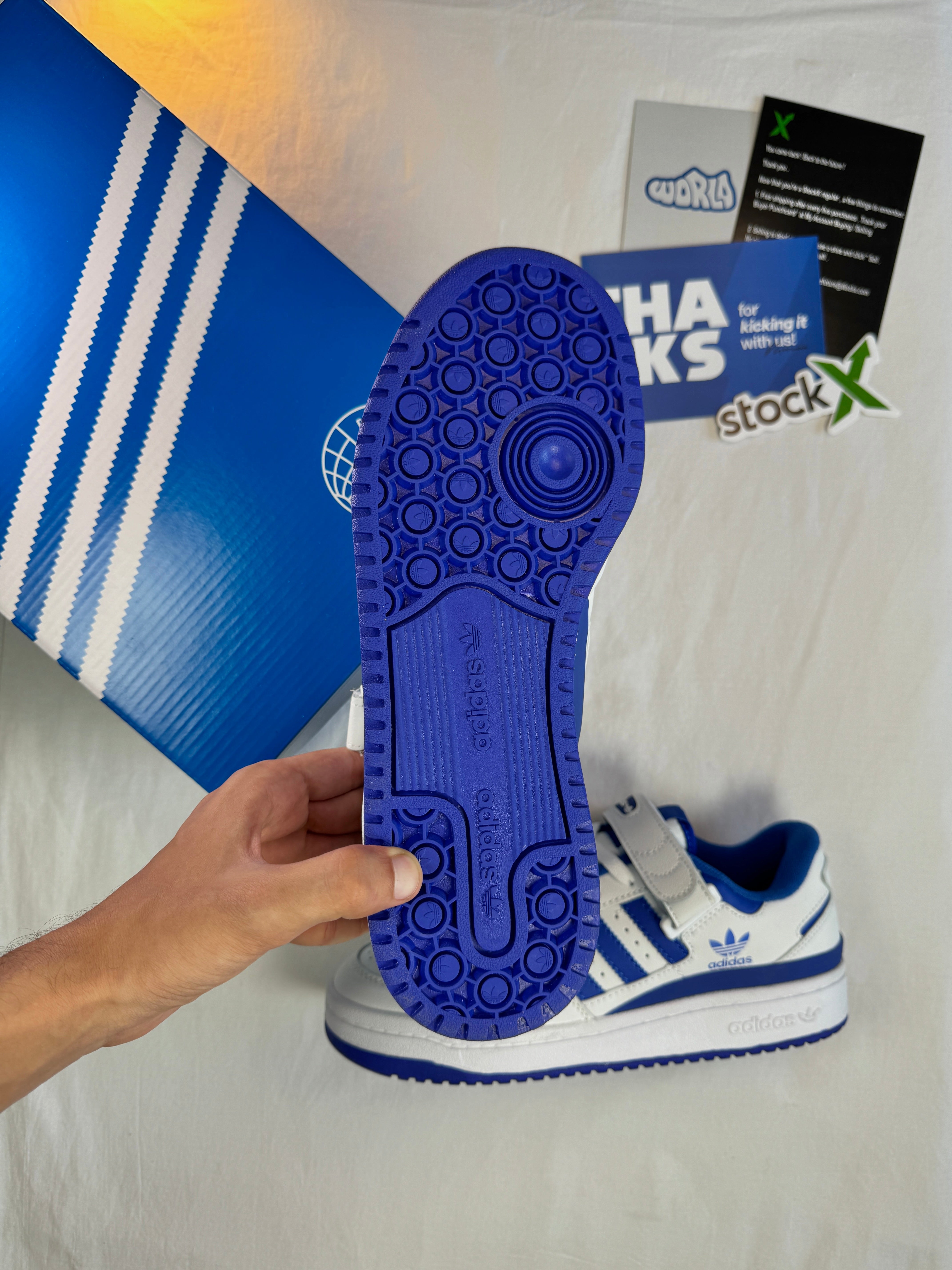 adidas FORUM LOW 'WHITE ROYAL BLUE'