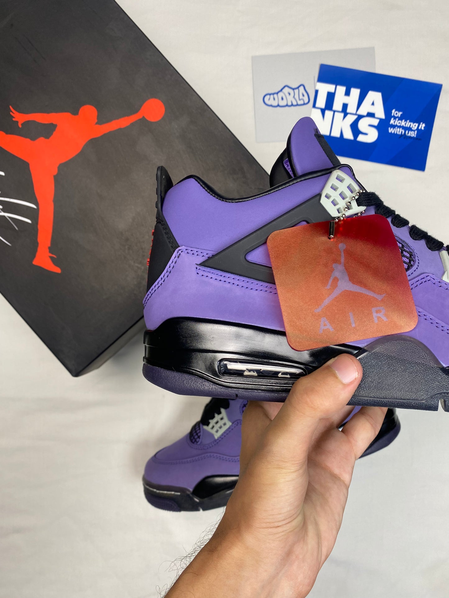 Travis Scott x Jordan 4 Retro 'Purple Suede - White Midsole' Friends & Family