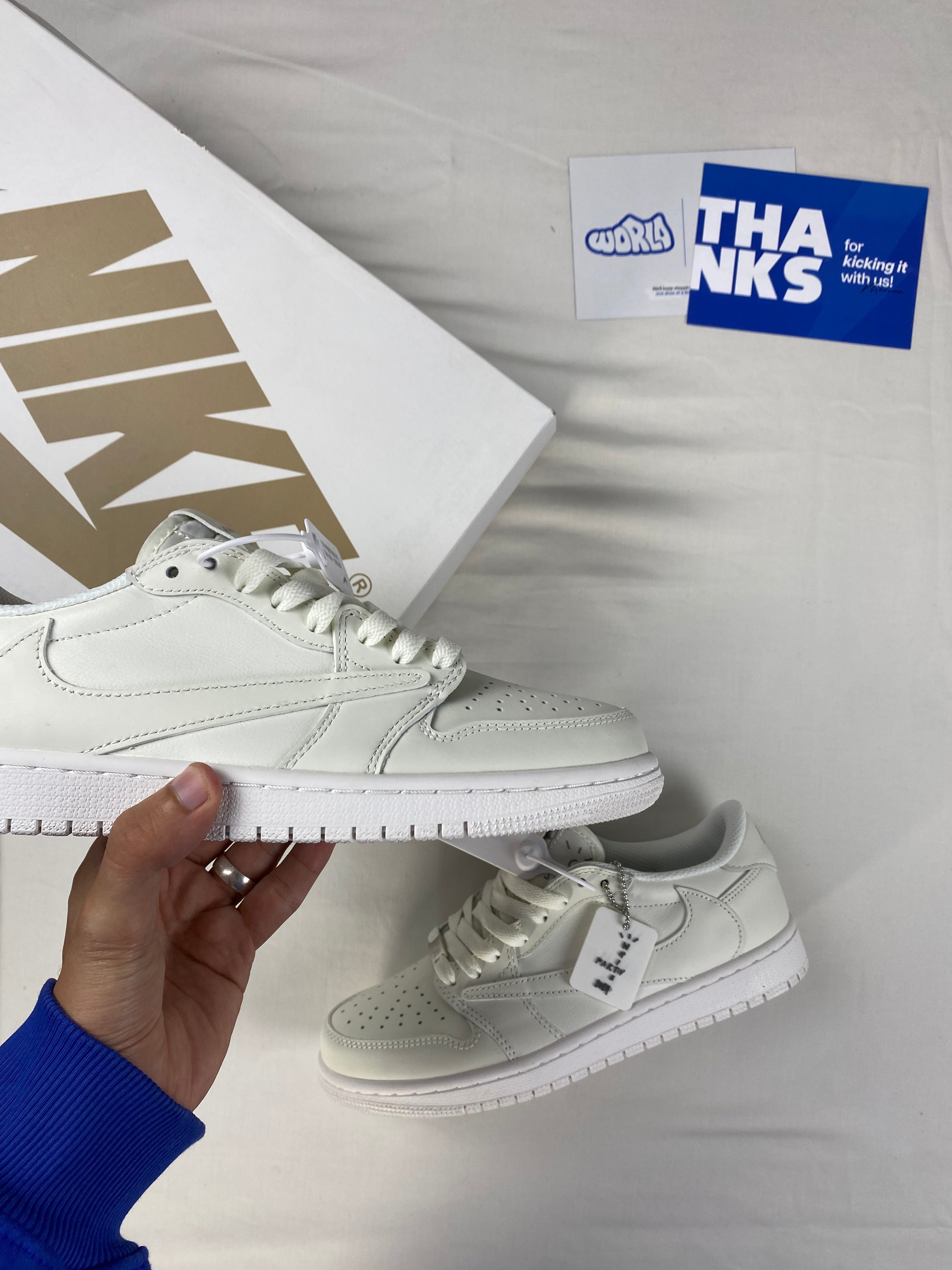 Travis Scott x Jordan 1 Retro Low OG SP 'Michael Rubin White Party' Friends & Family