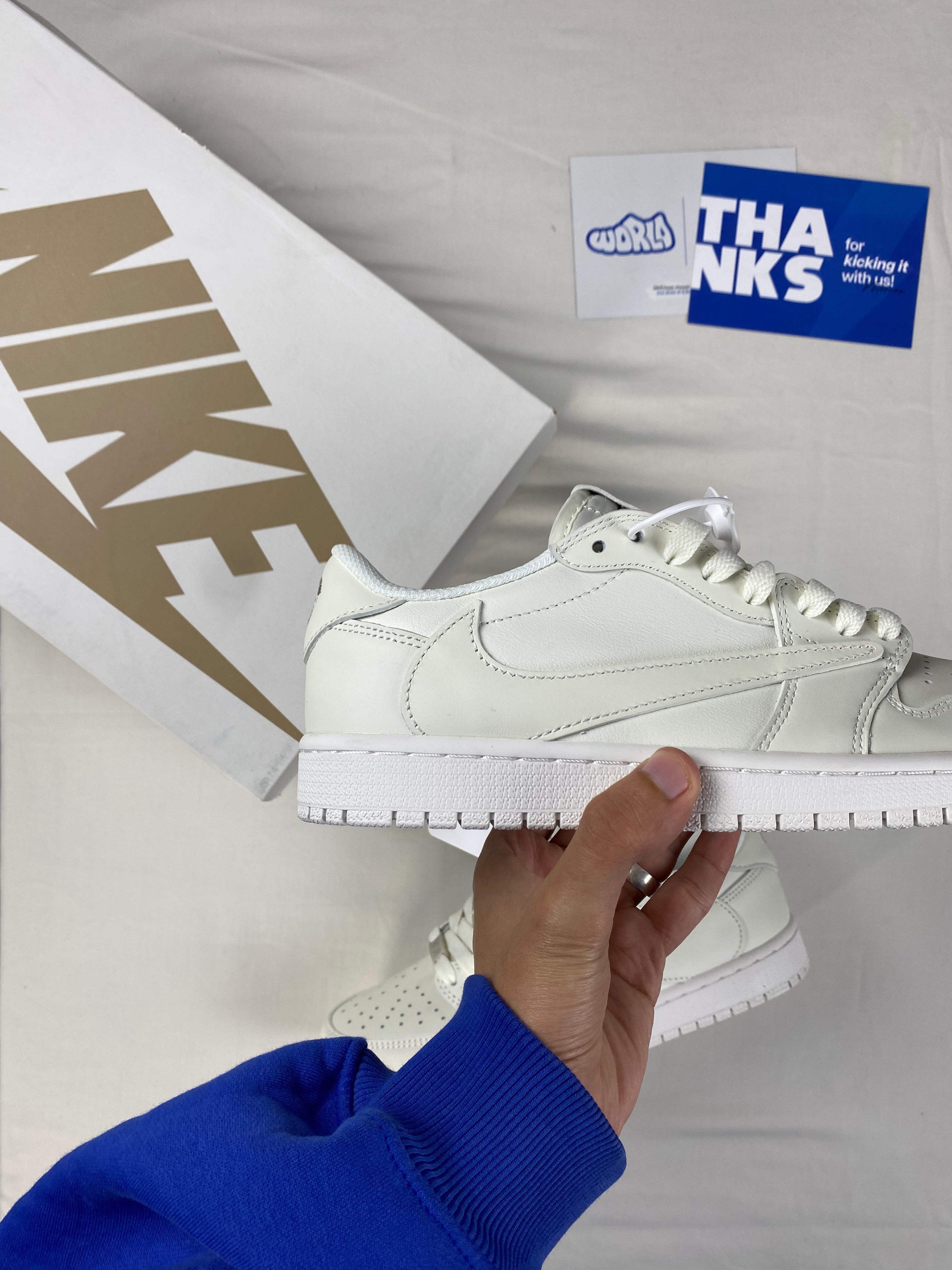 Travis Scott x Jordan 1 Retro Low OG SP 'Michael Rubin White Party' Friends & Family
