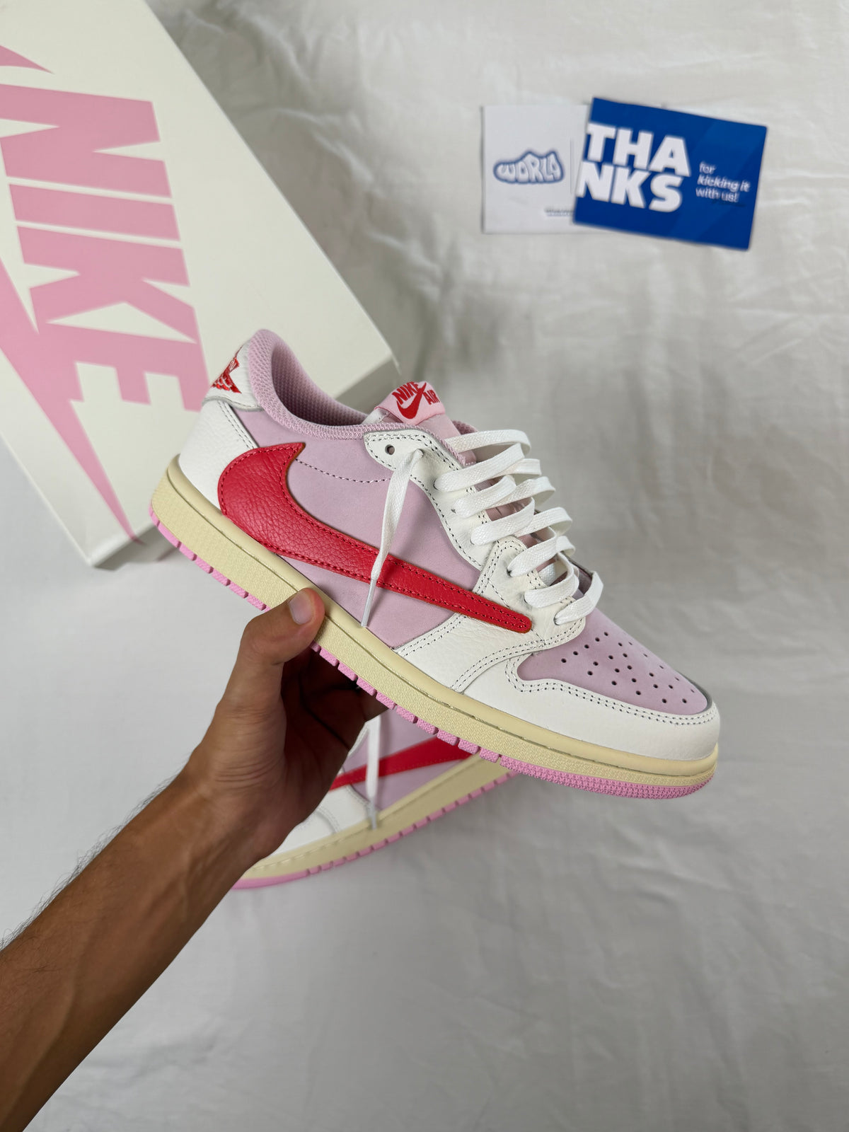 Travis Scott x Jordan 1 Retro Low OG 'Sail Tropical Pink'