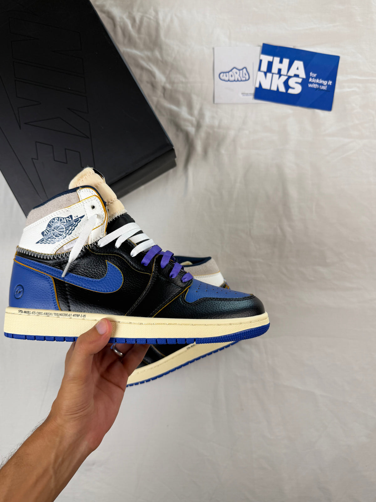Fragment Design x Union LA x Jordan 1 Retro High OG 'Sport Royal'