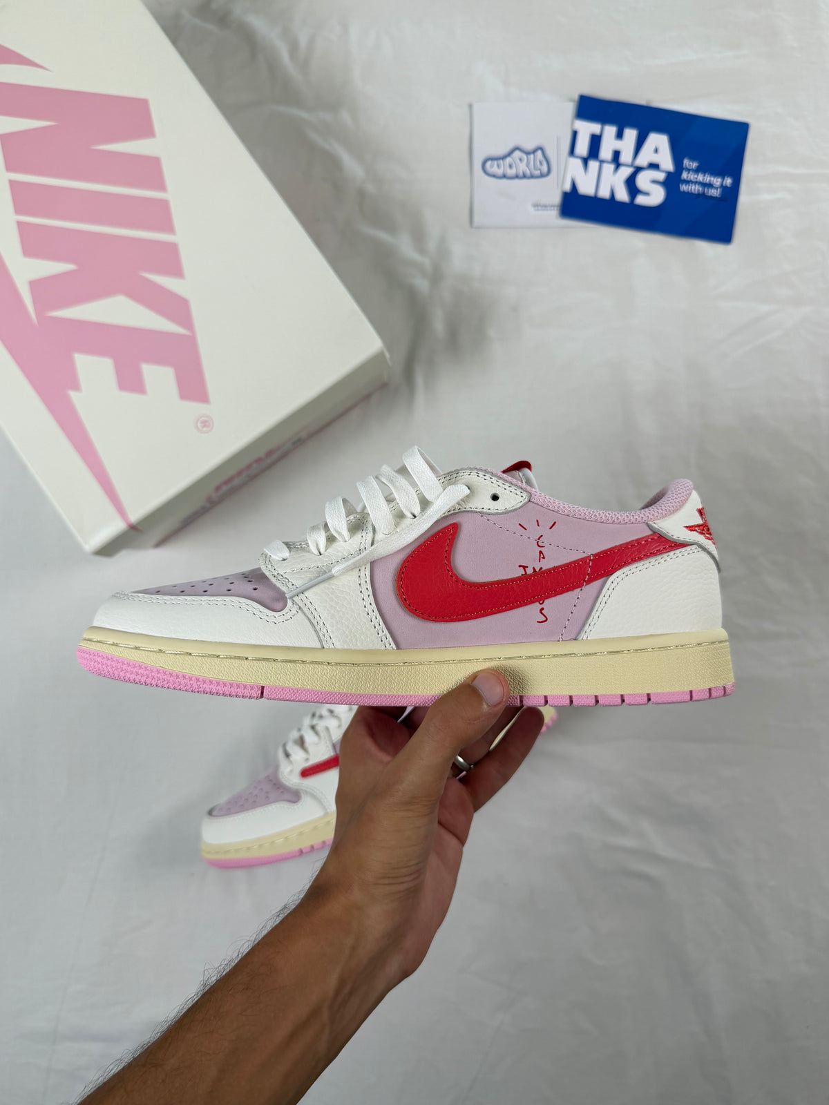 Travis Scott x Jordan 1 Retro Low OG 'Sail Tropical Pink'