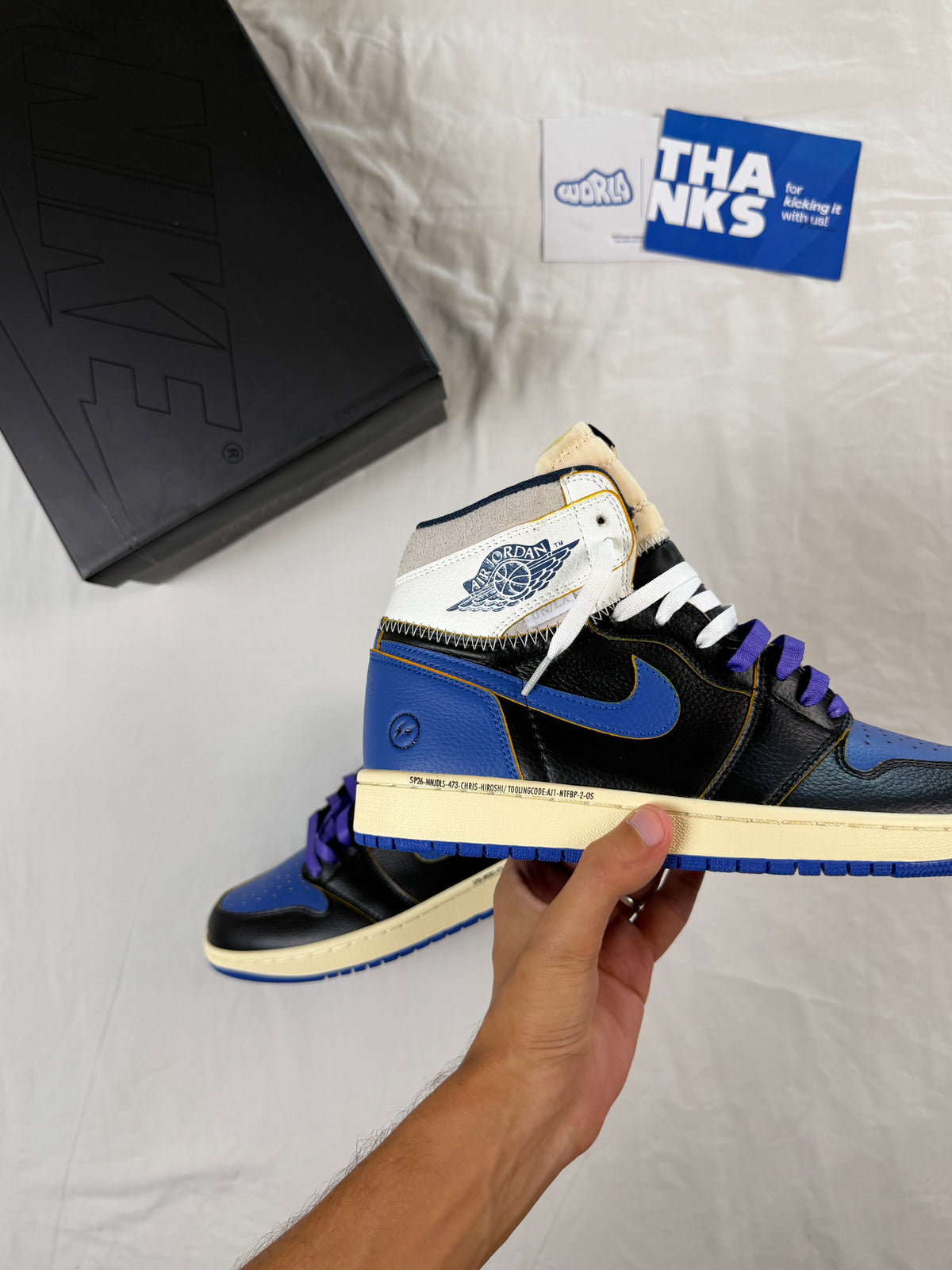 Fragment Design x Union LA x Jordan 1 Retro High OG 'Sport Royal'