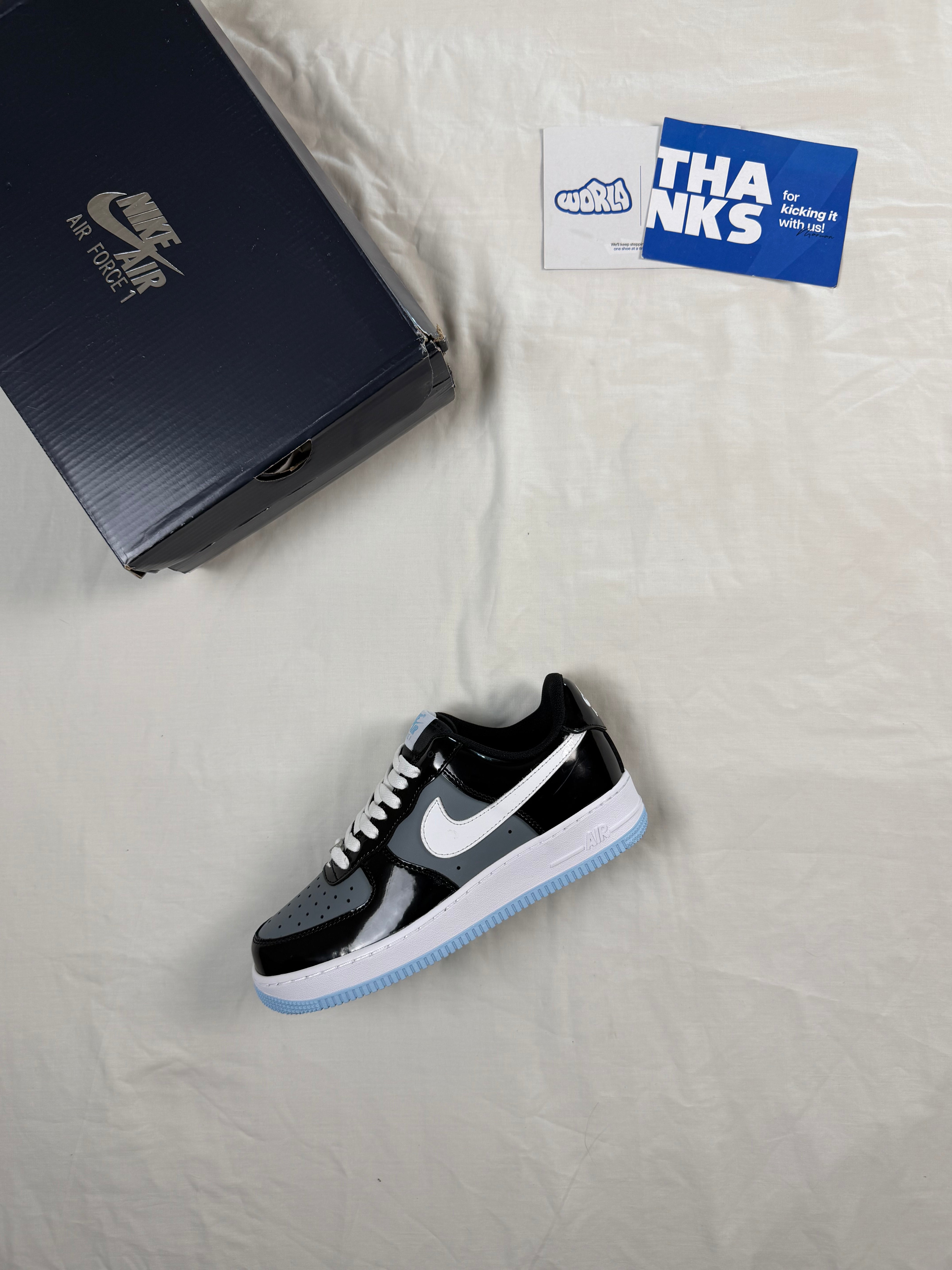 Nike Air Force 1 Low Black Armory Blue