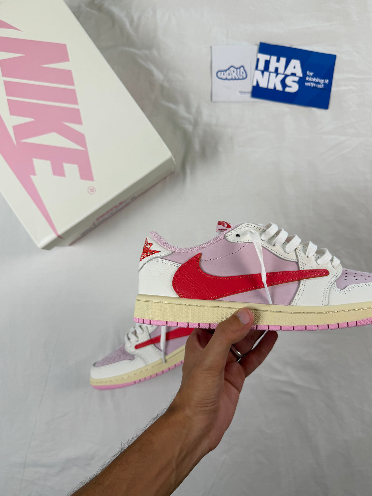 Travis Scott x Jordan 1 Retro Low OG 'Sail Tropical Pink'