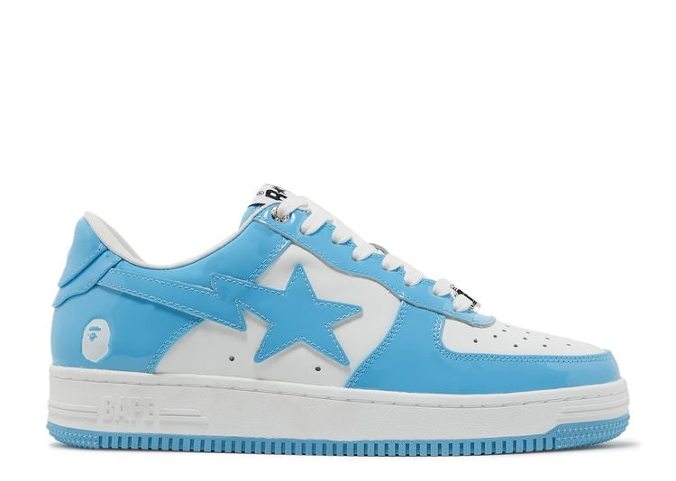 A Bathing Ape Bape Sta Patent Leather Blue White