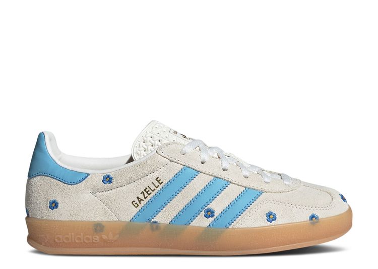 adidas Gazelle Indoor 'Light Blue Floral Embroidery