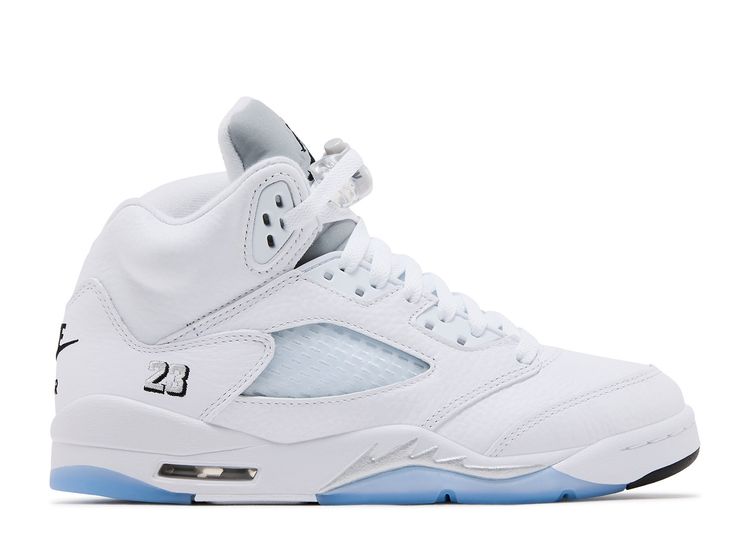 Jordan 5 GS 'White Metallic'