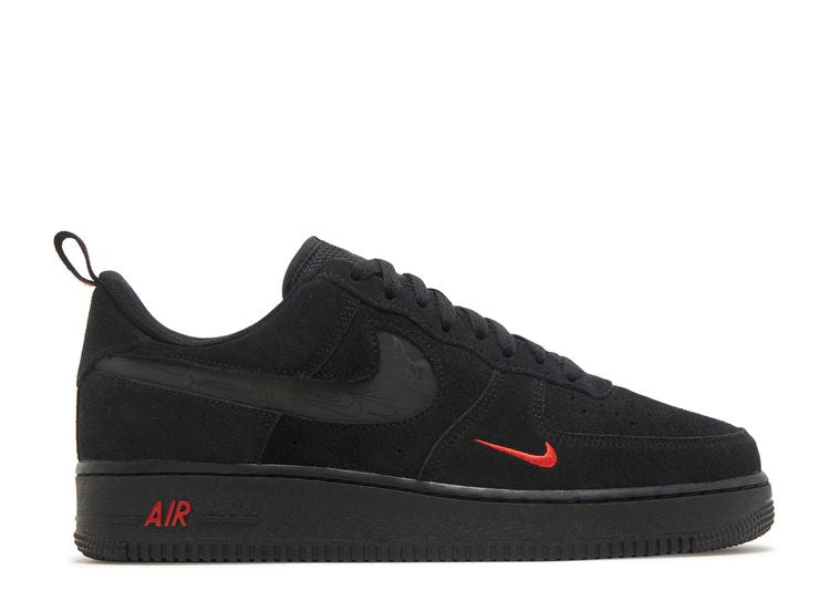 Nike Air Force 1 '07 LV8 'Reflective Swoosh - Black Crimson'