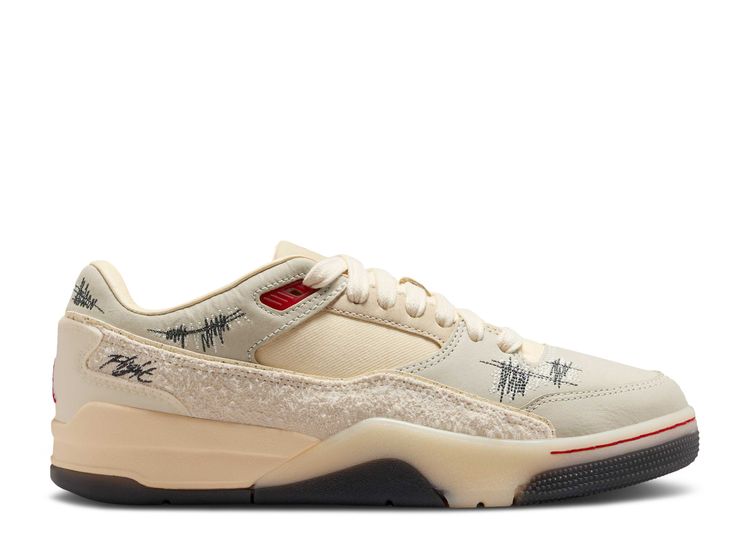 Who Decides War x Jordan Flight Court 'The World Is Your Court - Crèpe'