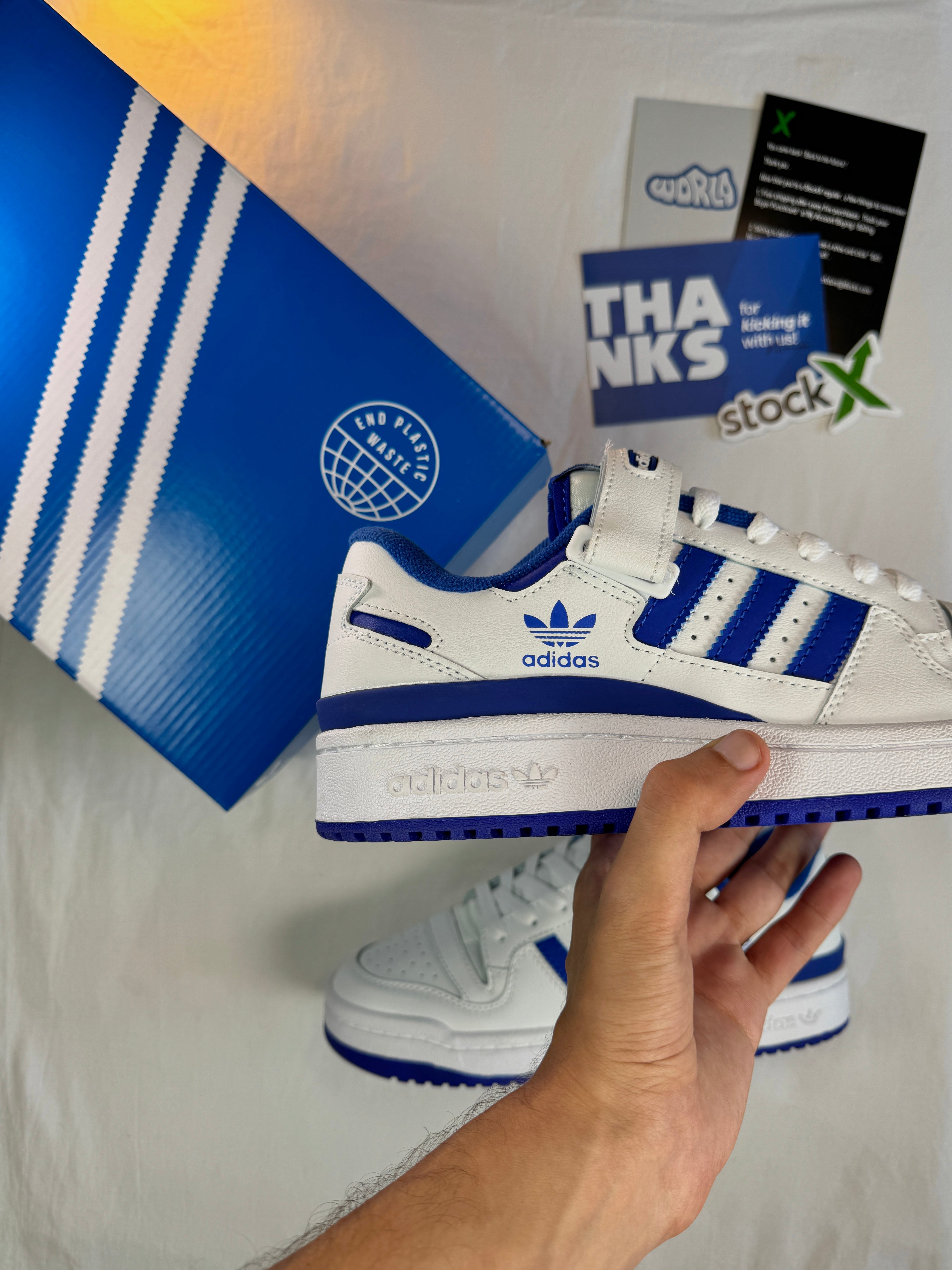 adidas FORUM LOW 'WHITE ROYAL BLUE'