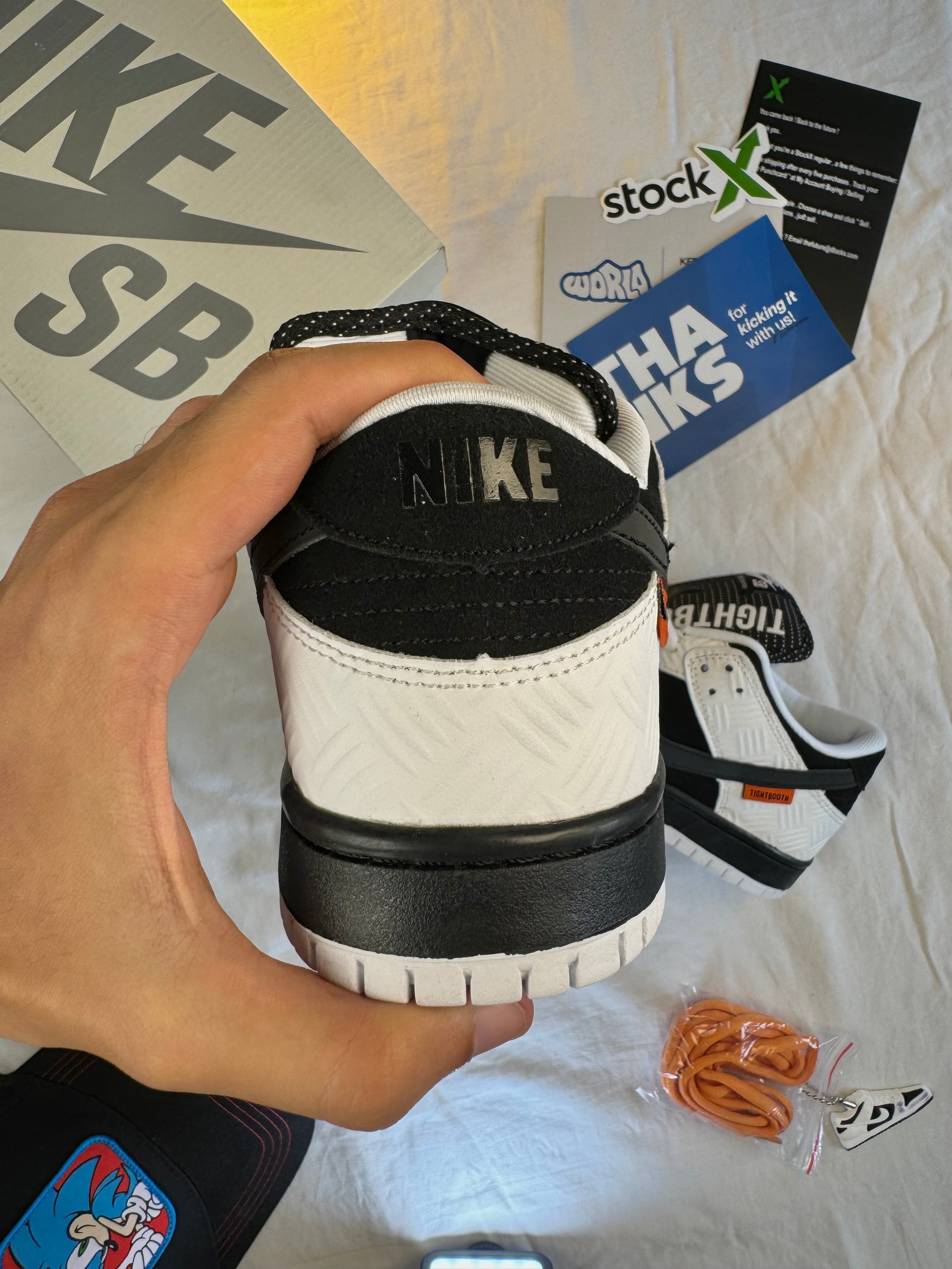 NIKE DUNK LOW SB X TIGHTBOOTH 'BLACK WHITE'