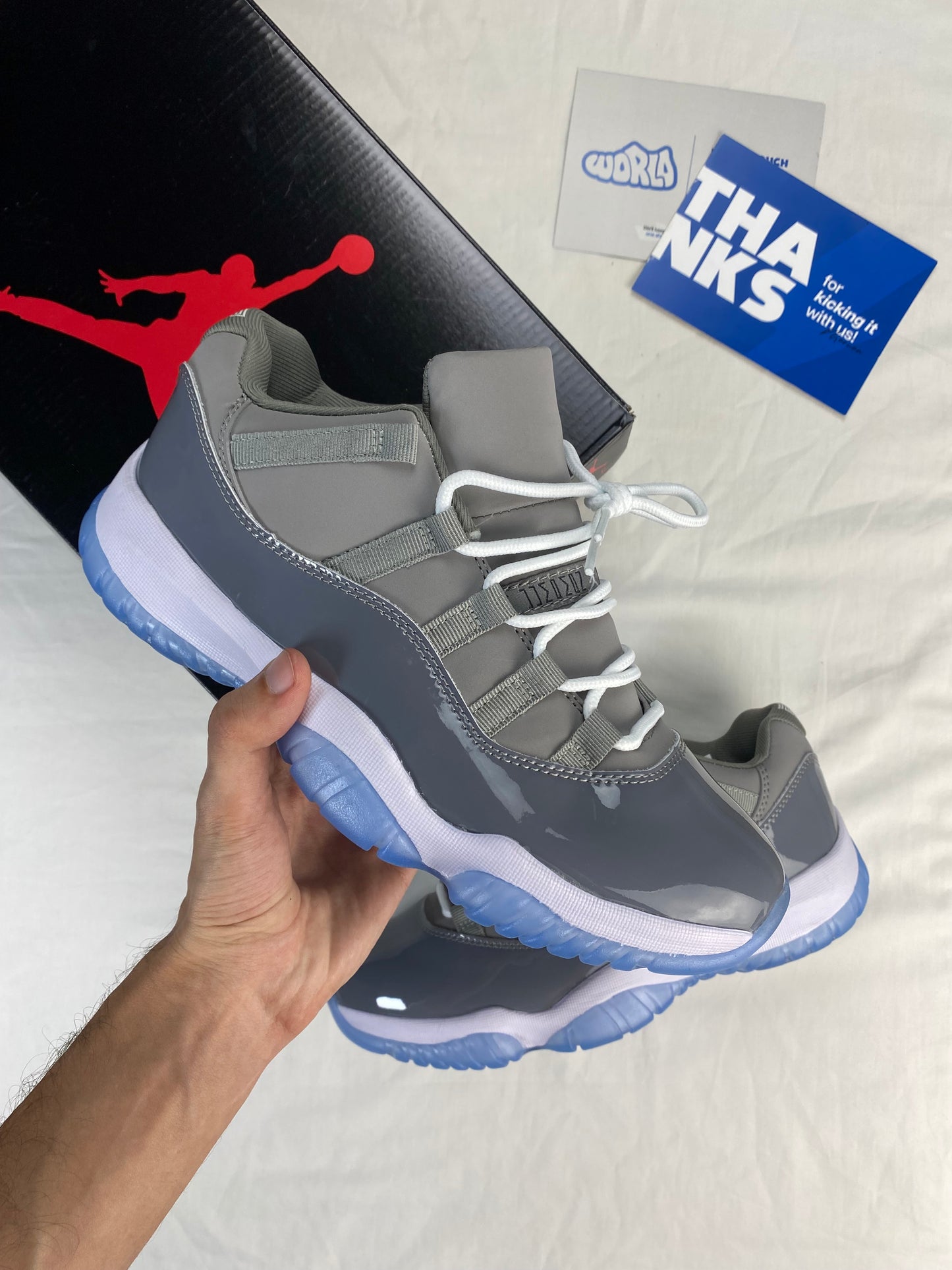 Jordan 11 Low Golf 'Cool Grey'