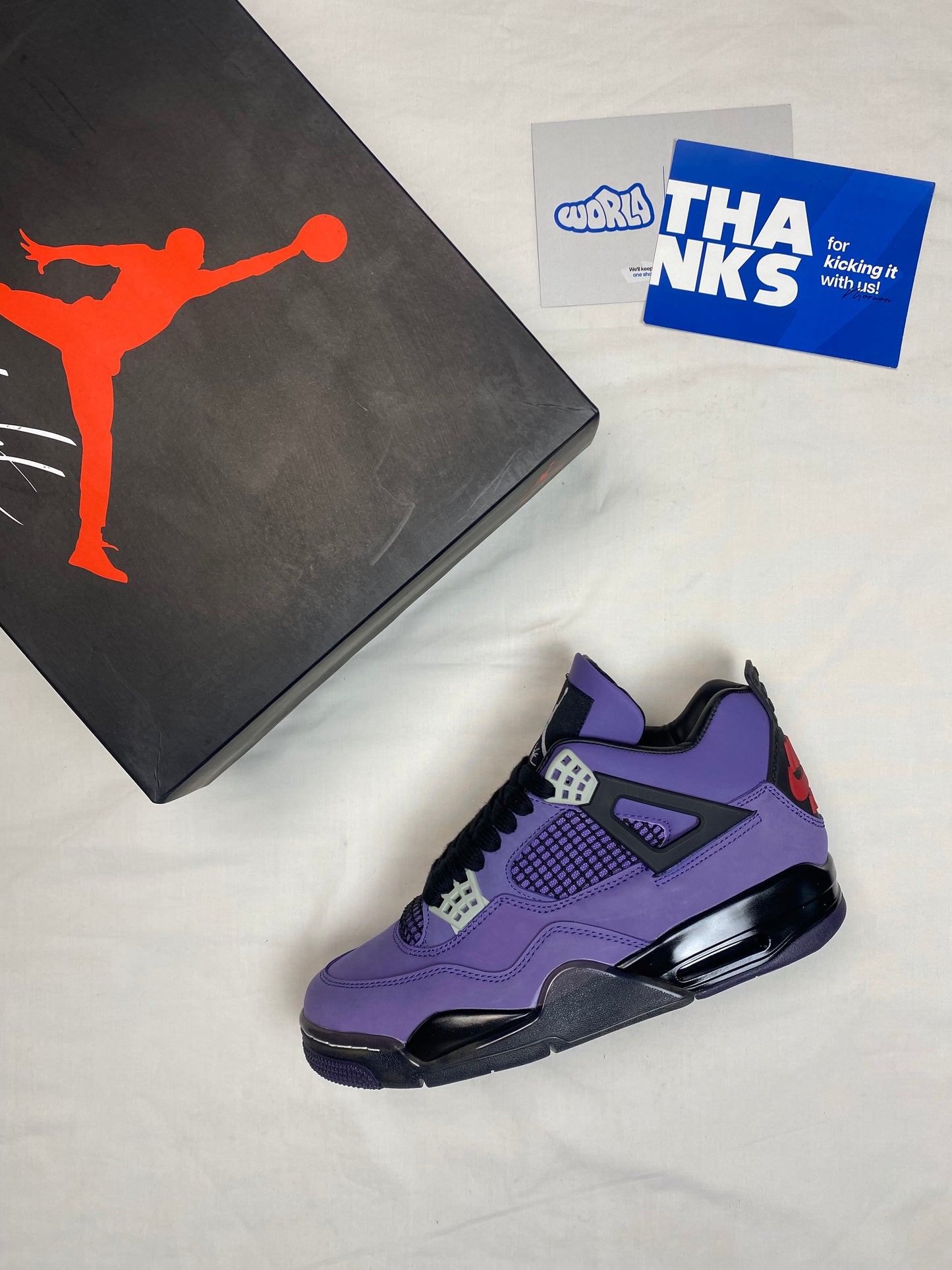 Travis Scott x Jordan 4 Retro 'Purple Suede - White Midsole' Friends & Family
