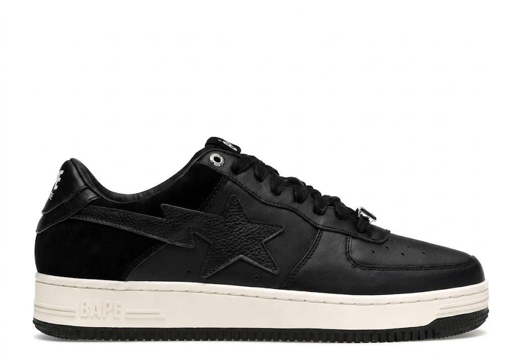 A Bathing Ape Bape Sta Low Suede Heel Black