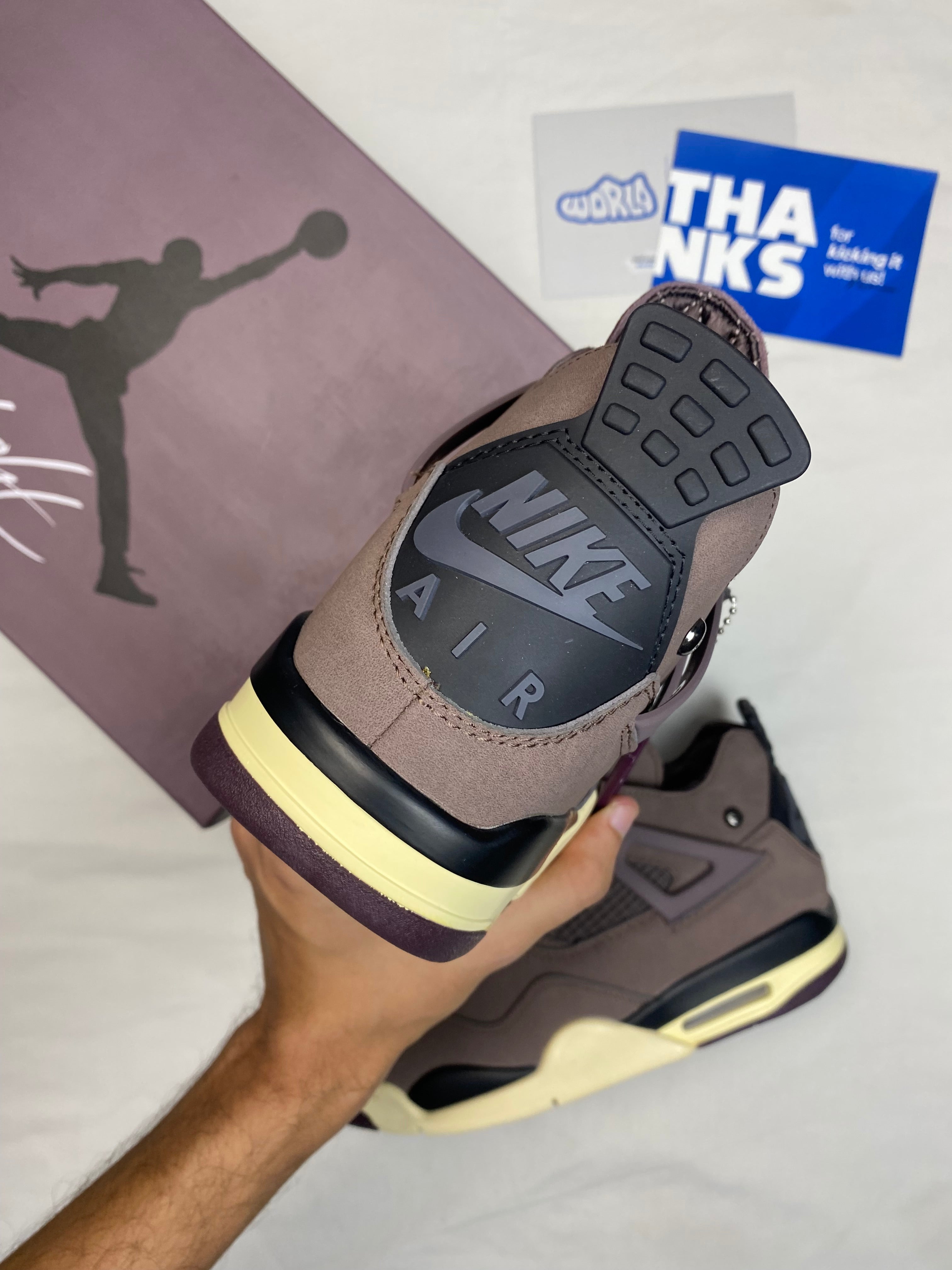 A Ma Maniére x Jordan 4 Retro 'Violet Ore'