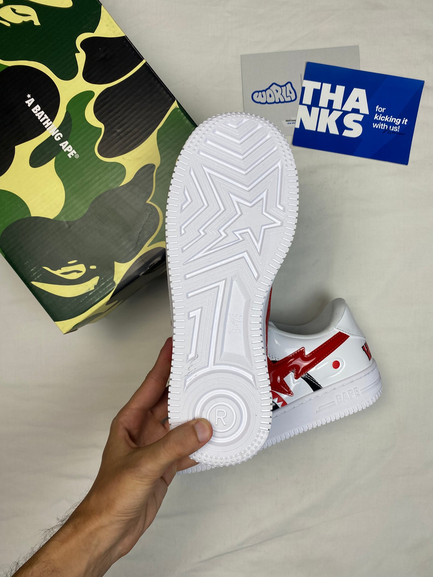 Bapesta Low M2 'Shark Face - White'