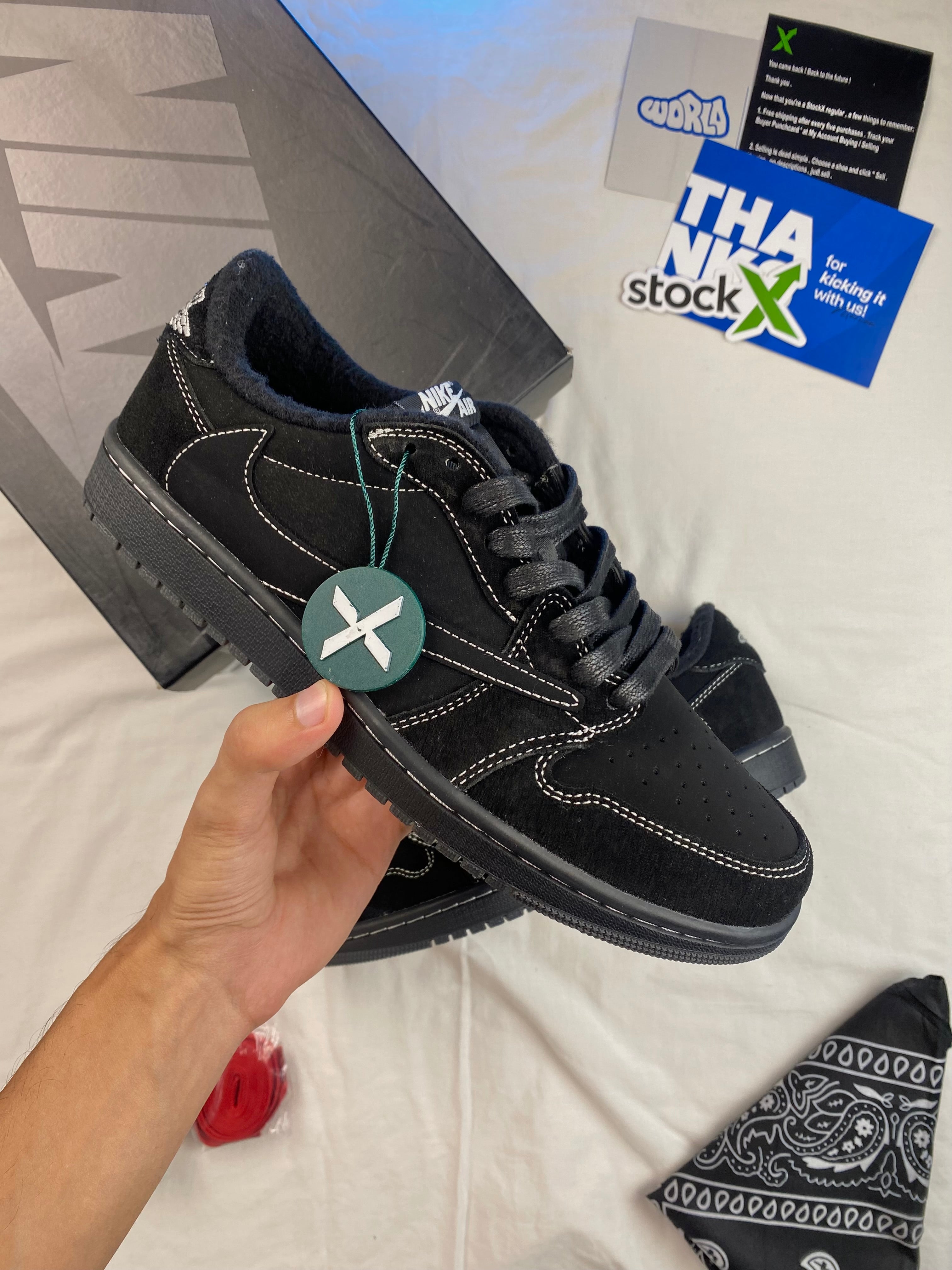 Travis Scott x Air Jordan 1 Low OG SP 'Black Phantom'