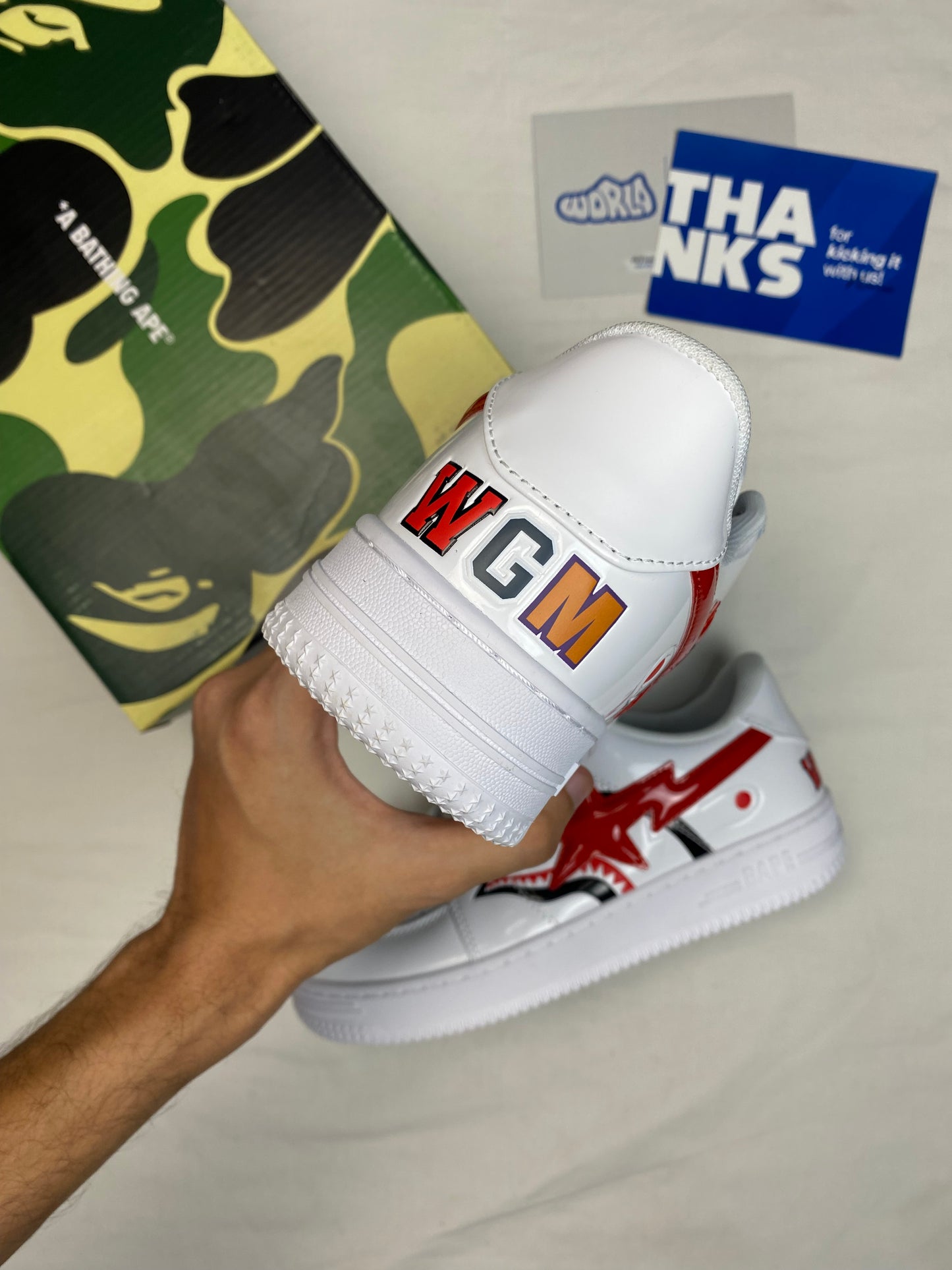 Bapesta Low M2 'Shark Face - White'