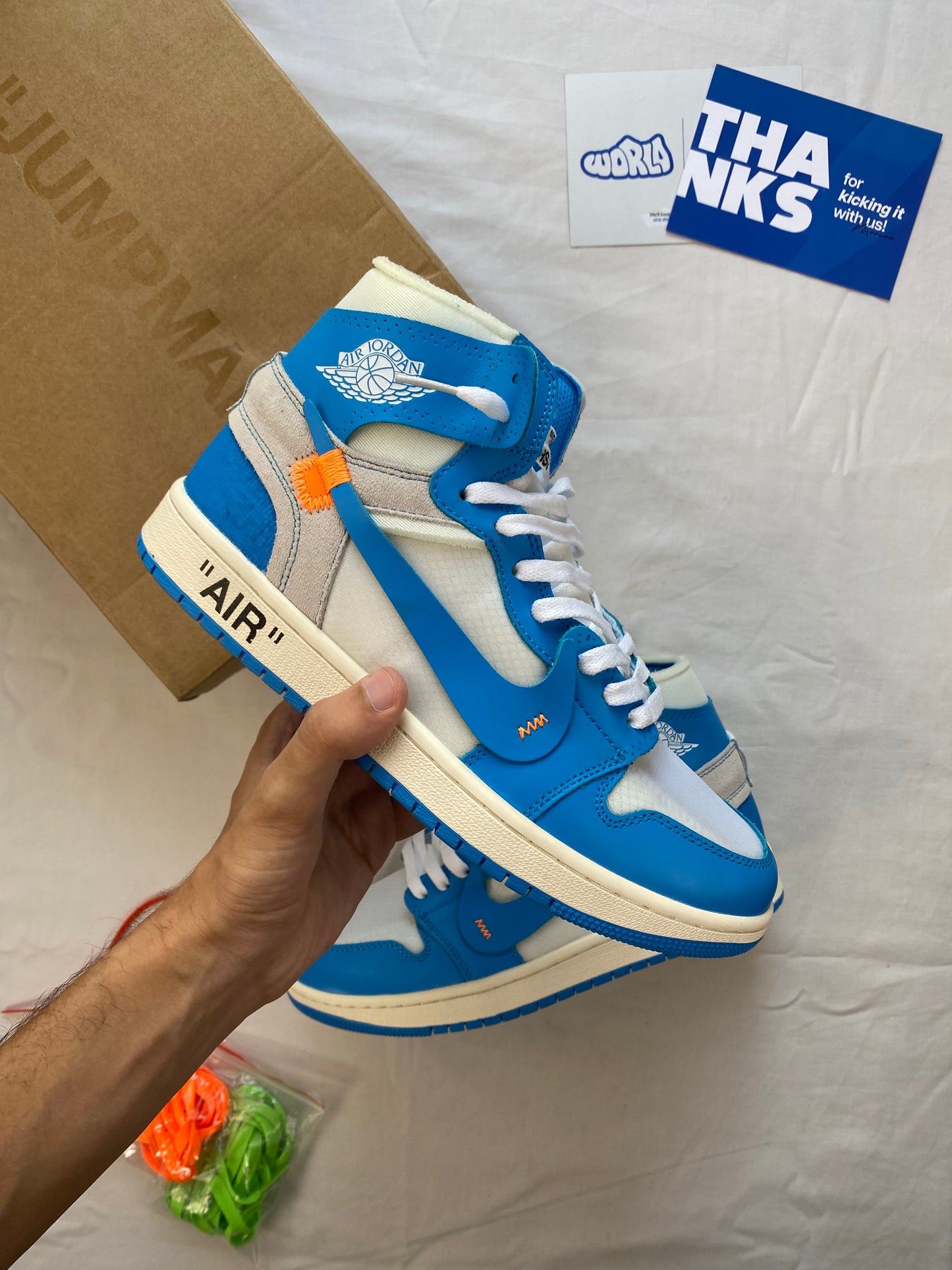 Off-White x Jordan 1 Retro High OG 'UNC'