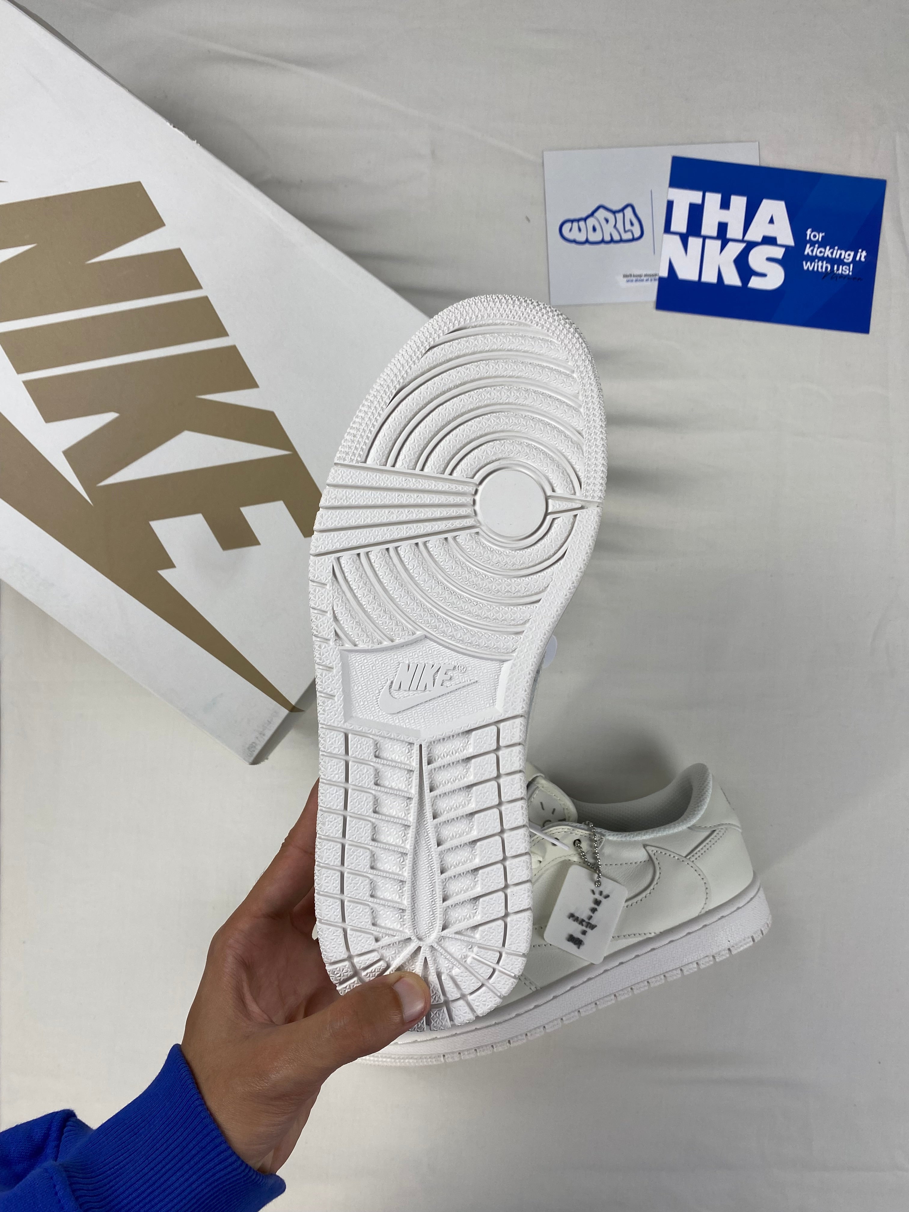 Travis Scott x Jordan 1 Retro Low OG SP 'Michael Rubin White Party' Friends & Family