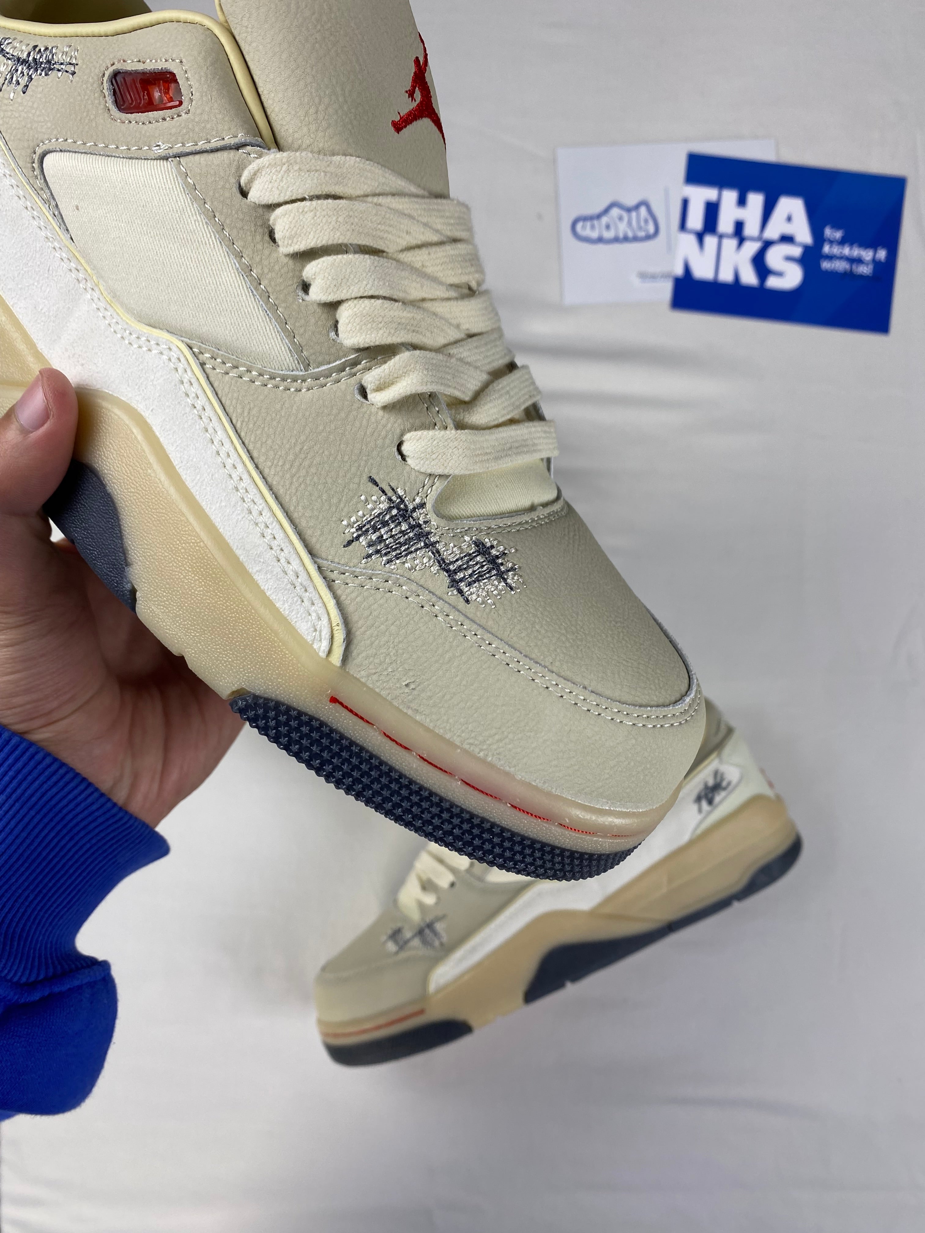 Who Decides War x Jordan Flight Court 'The World Is Your Court - Crèpe'