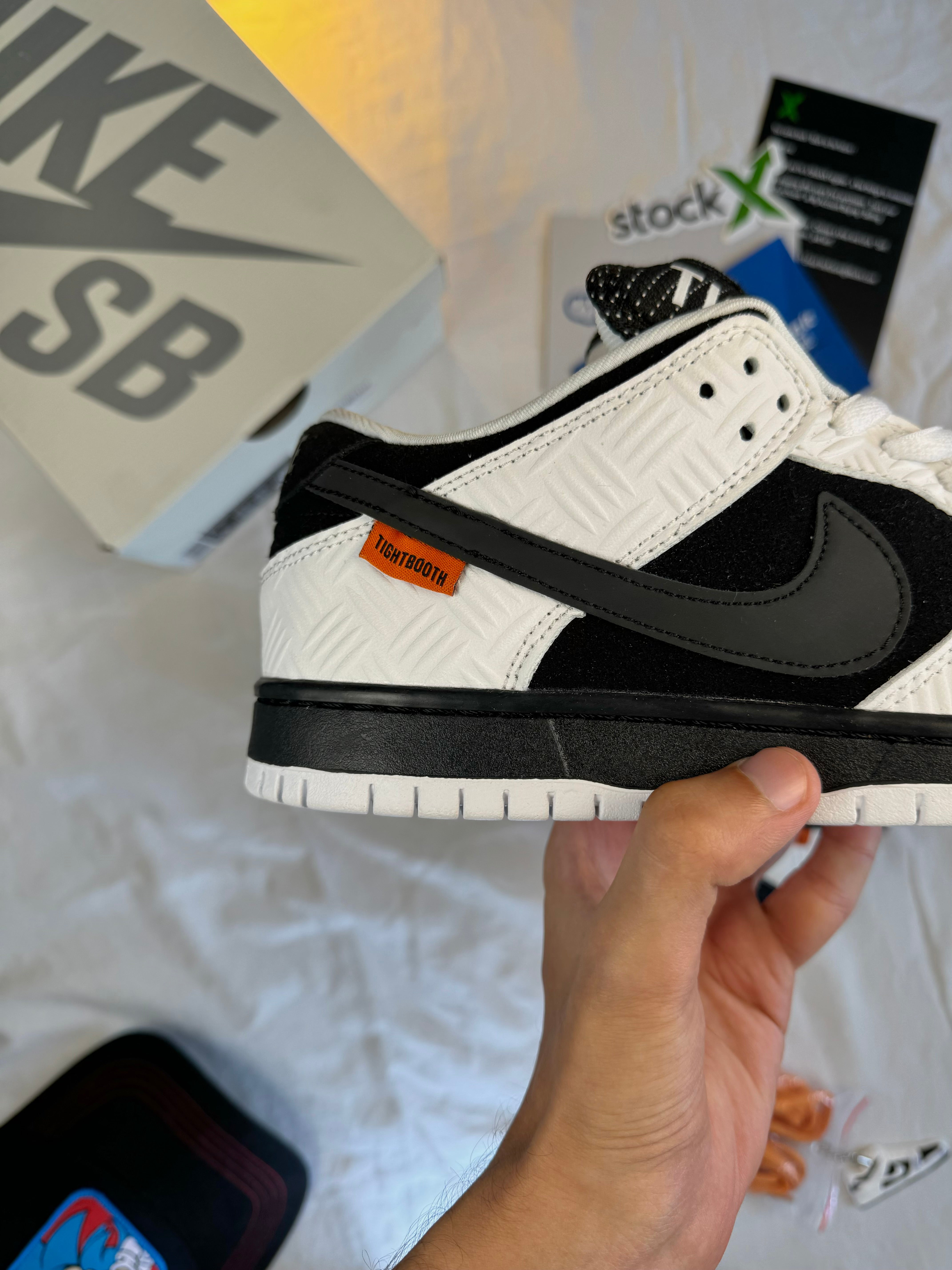 NIKE DUNK LOW SB X TIGHTBOOTH 'BLACK WHITE'