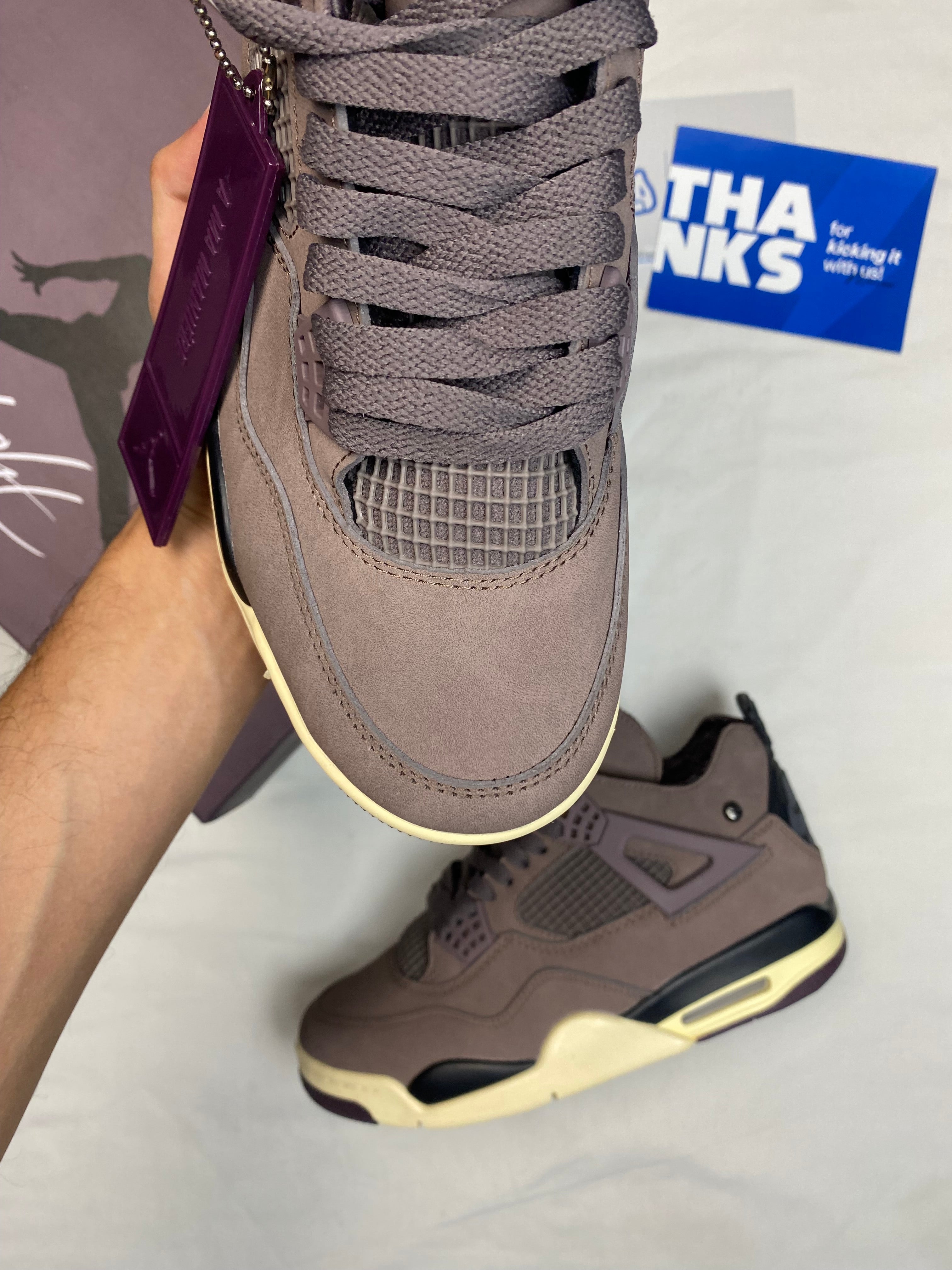 A Ma Maniére x Jordan 4 Retro 'Violet Ore'