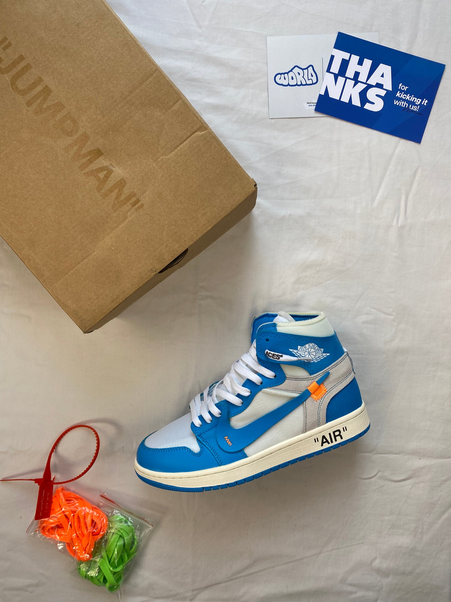 Off-White x Jordan 1 Retro High OG 'UNC'