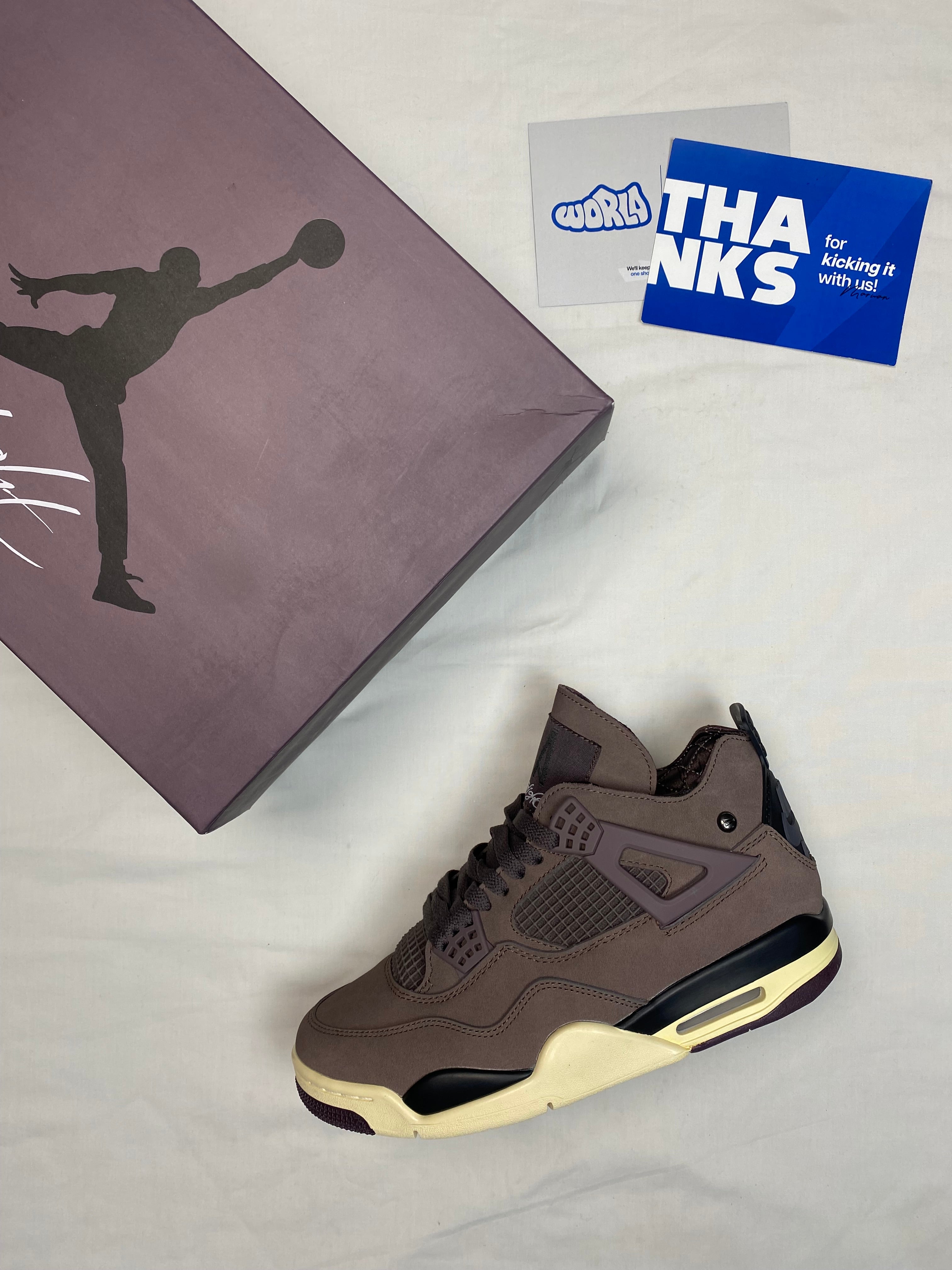 A Ma Maniére x Jordan 4 Retro 'Violet Ore'