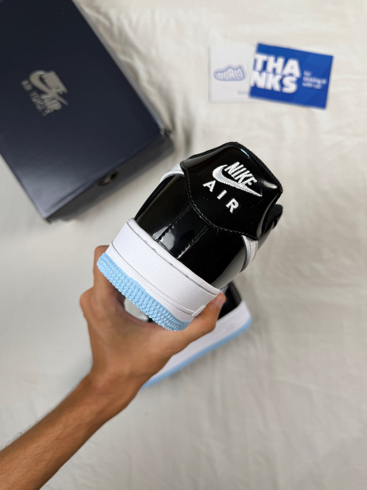 Nike Air Force 1 Low Black Armory Blue
