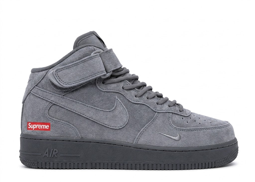 Nike Air Force 1 Mid Supreme Dark Grey