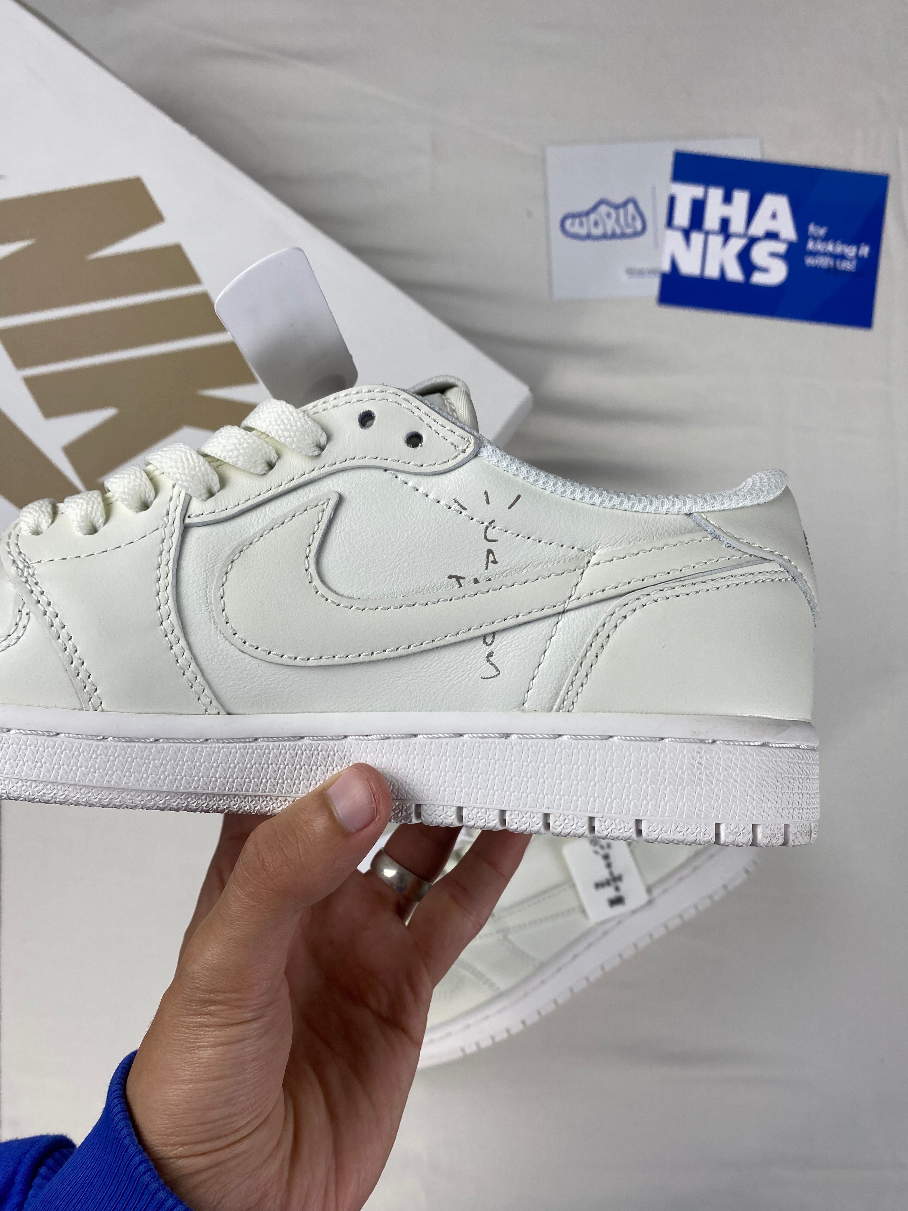 Travis Scott x Jordan 1 Retro Low OG SP 'Michael Rubin White Party' Friends & Family
