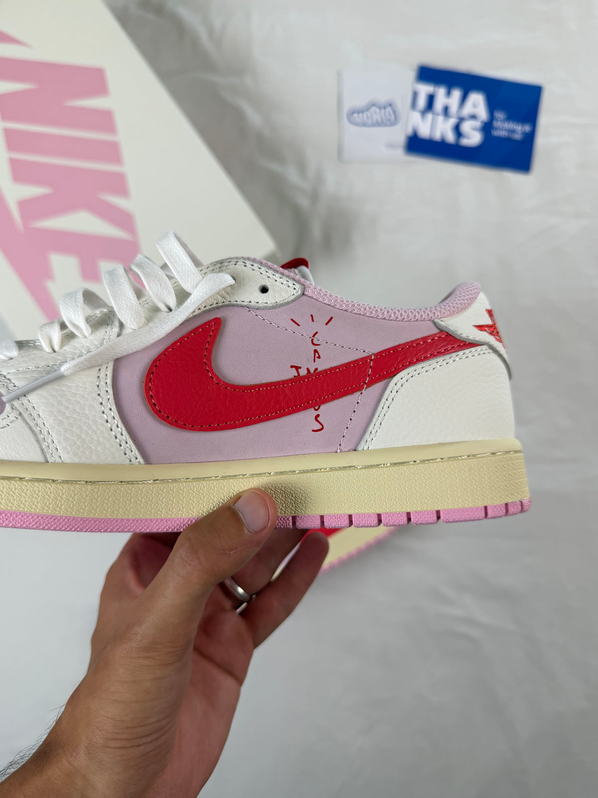 Travis Scott x Jordan 1 Retro Low OG 'Sail Tropical Pink'