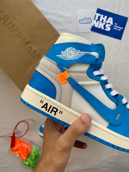 Off-White x Jordan 1 Retro High OG 'UNC'