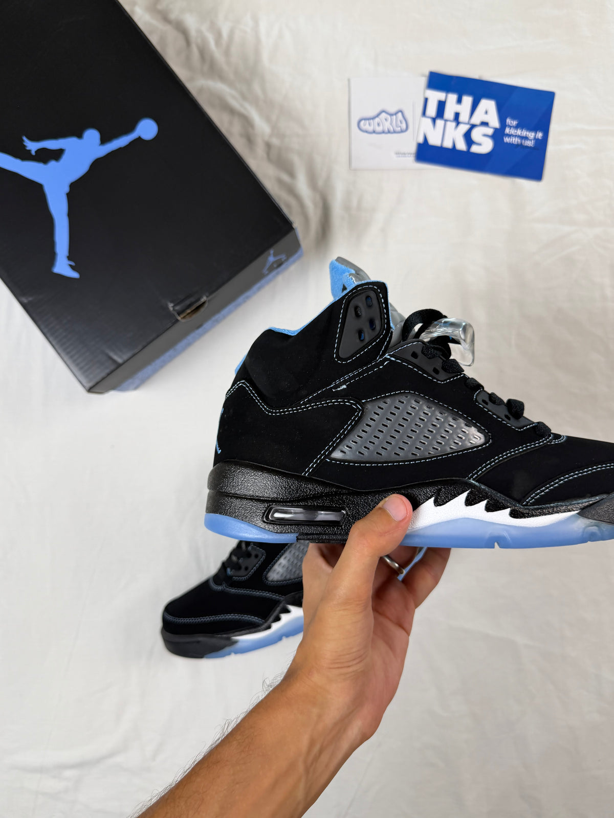 Jordan 5 Retro GS 'Black Carolina / UNC' 2026