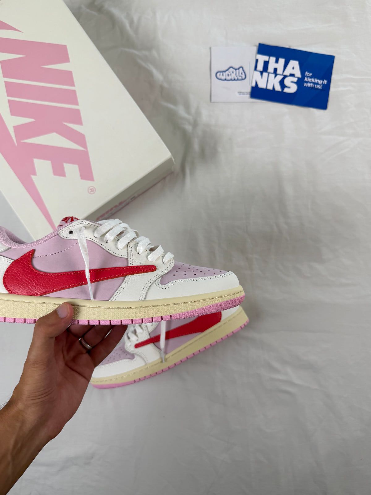 Travis Scott x Jordan 1 Retro Low OG 'Sail Tropical Pink'