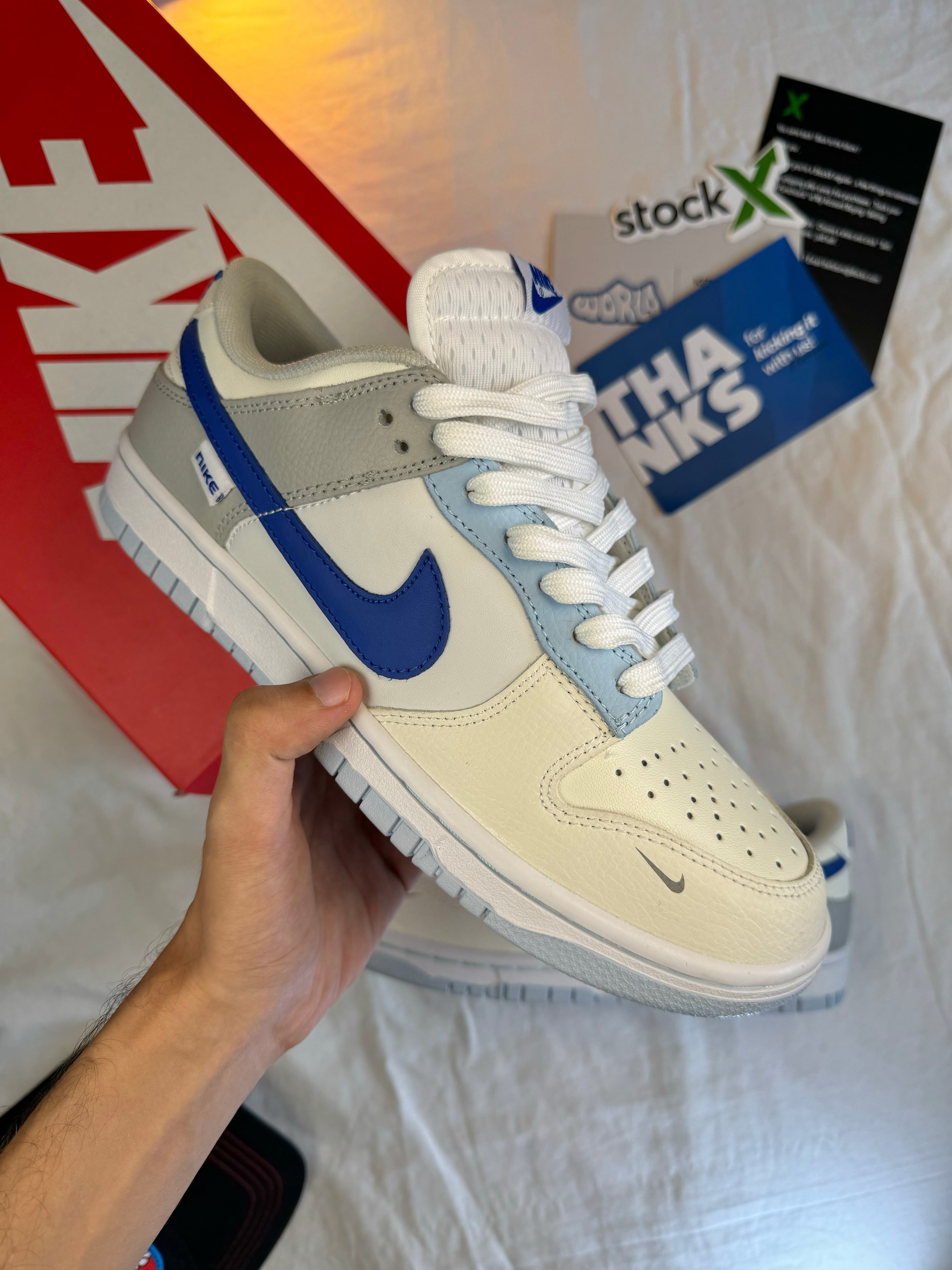 Nike DUNK LOW GS 'JUST STITCH IT - HYPER ROYAL'