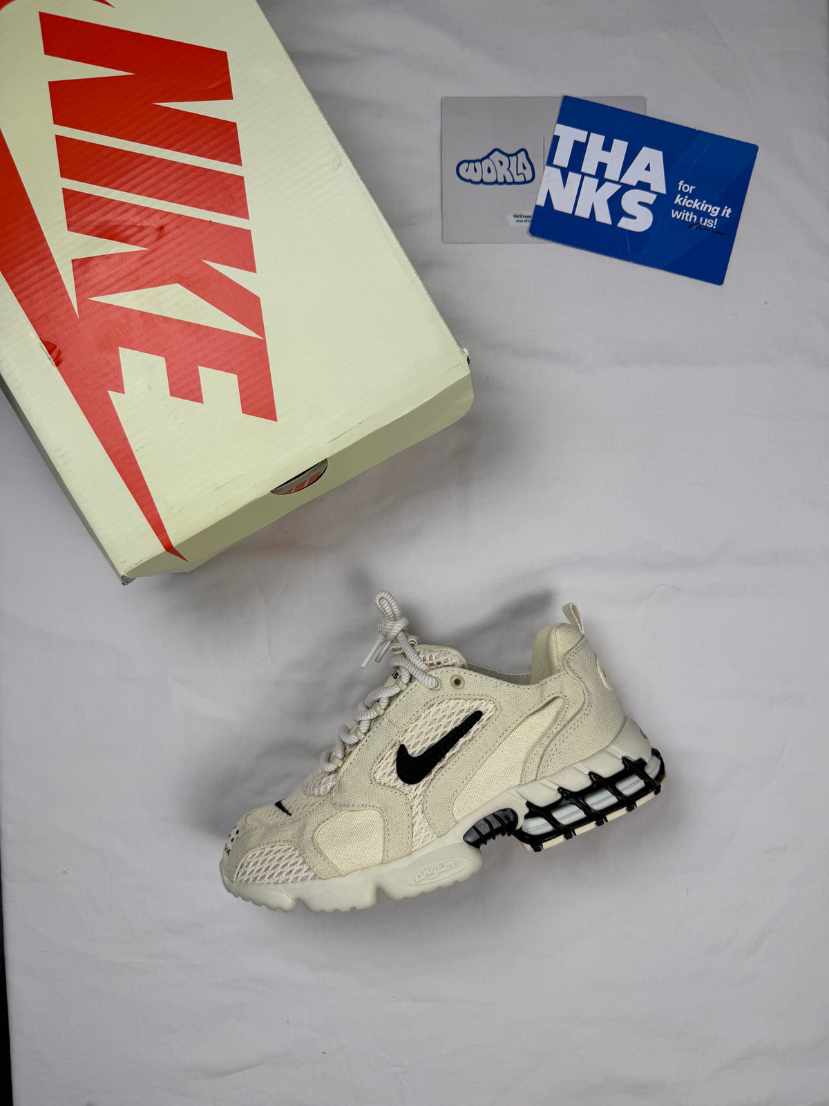 Nike Stussy x Air Zoom Spiridon Caged 2 'Fossil'