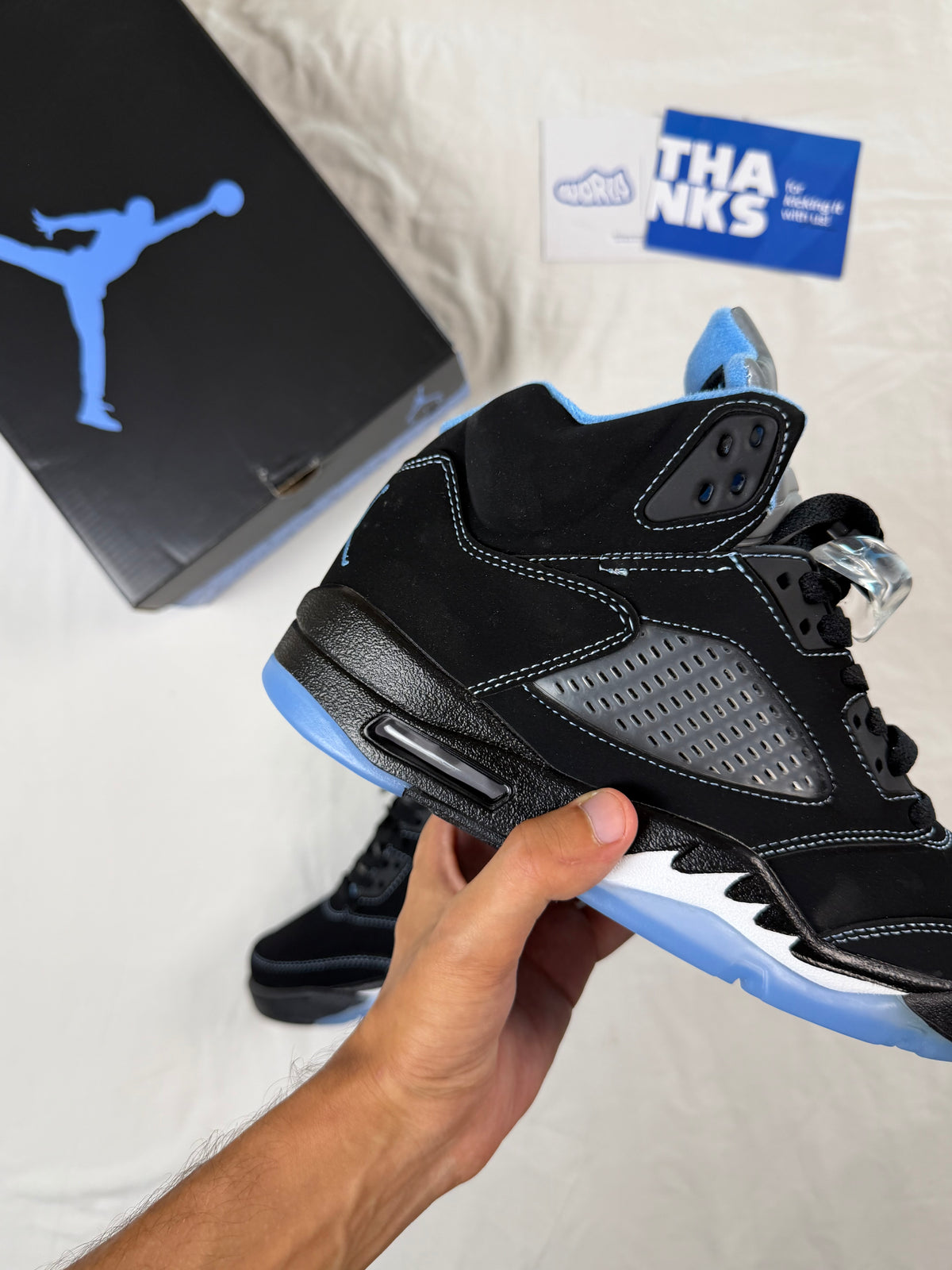 Jordan 5 Retro GS 'Black Carolina / UNC' 2026