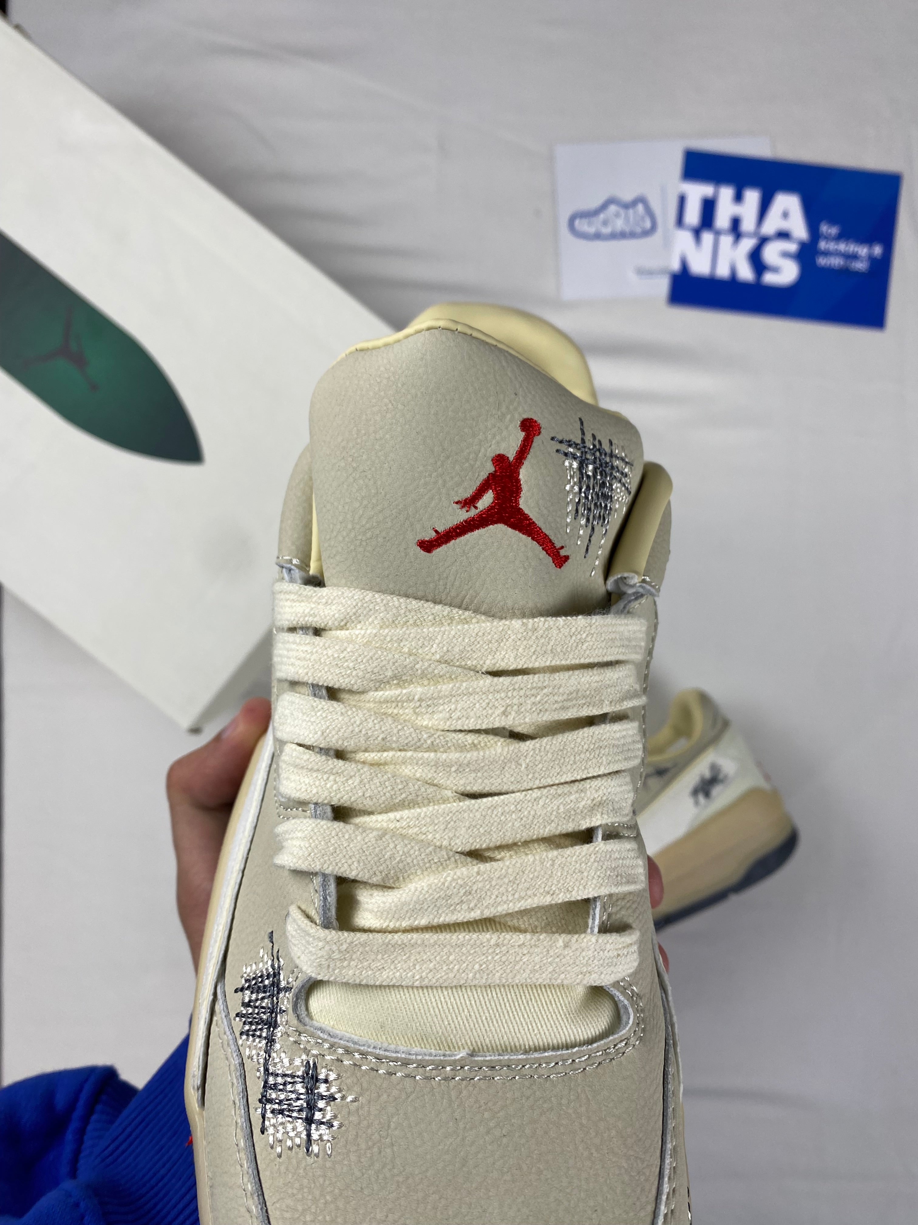 Who Decides War x Jordan Flight Court 'The World Is Your Court - Crèpe'